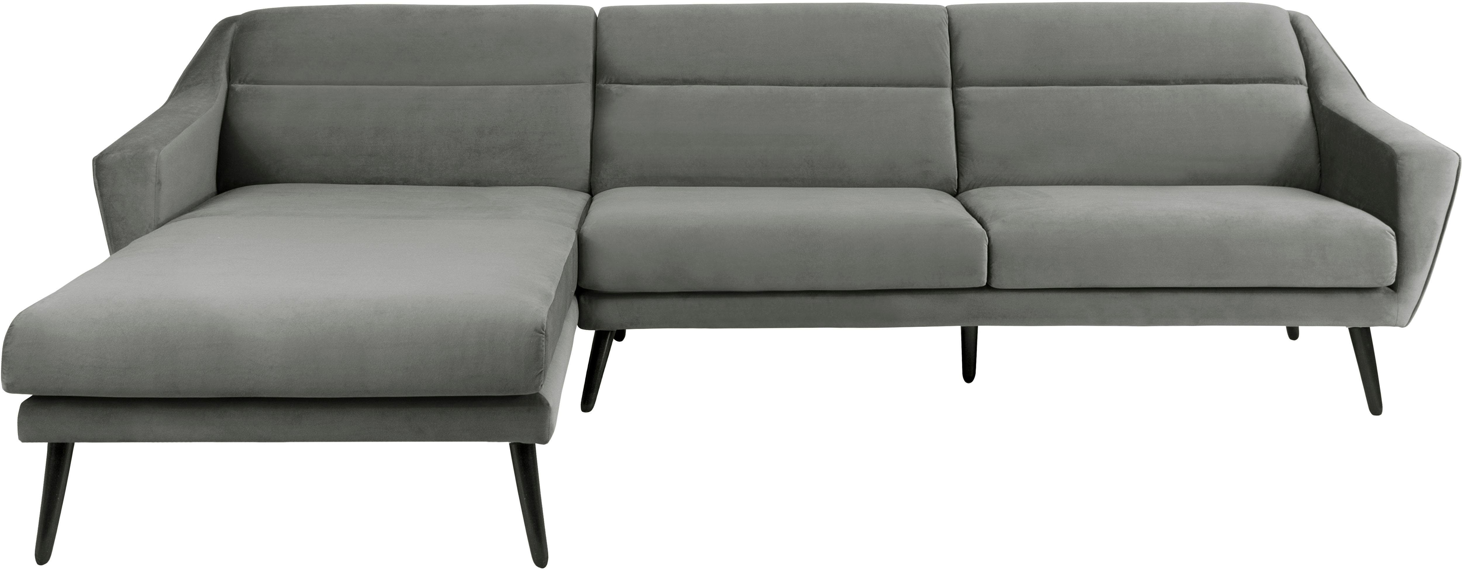 andas Ecksofa "Bille L-Form" mit Naht im Rückenkissen und Beinen aus Eichen günstig online kaufen