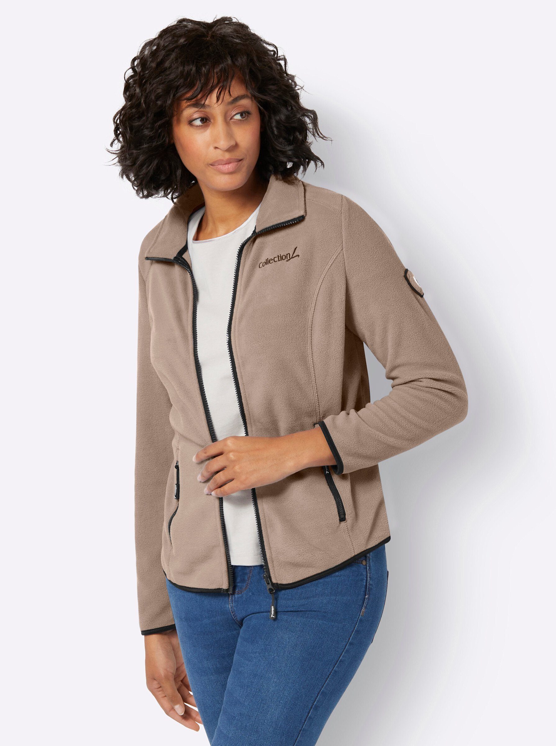 Fleecejacke WEIDEN WITT taupe