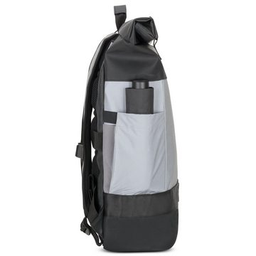 OAK25 Cityrucksack Commute L Rolltop Rucksack (1-tlg), Reflektierend, Wasserabweisend