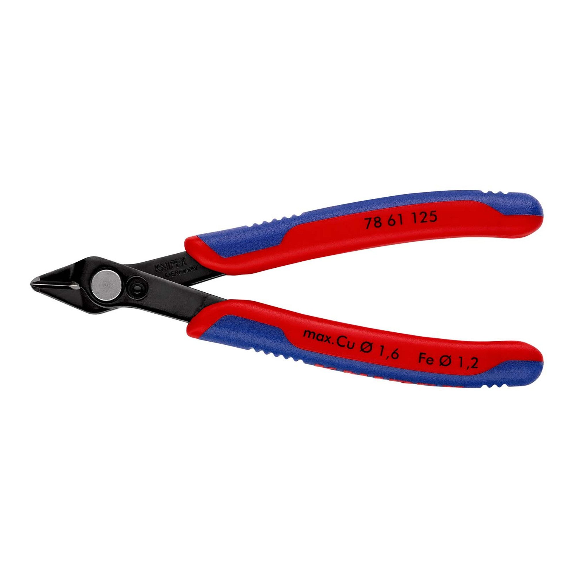 Knipex Seitenschneider KNIPEX 78 61 125 Electronic Super Knips® mit Mehrkomponenten-Hüllen br