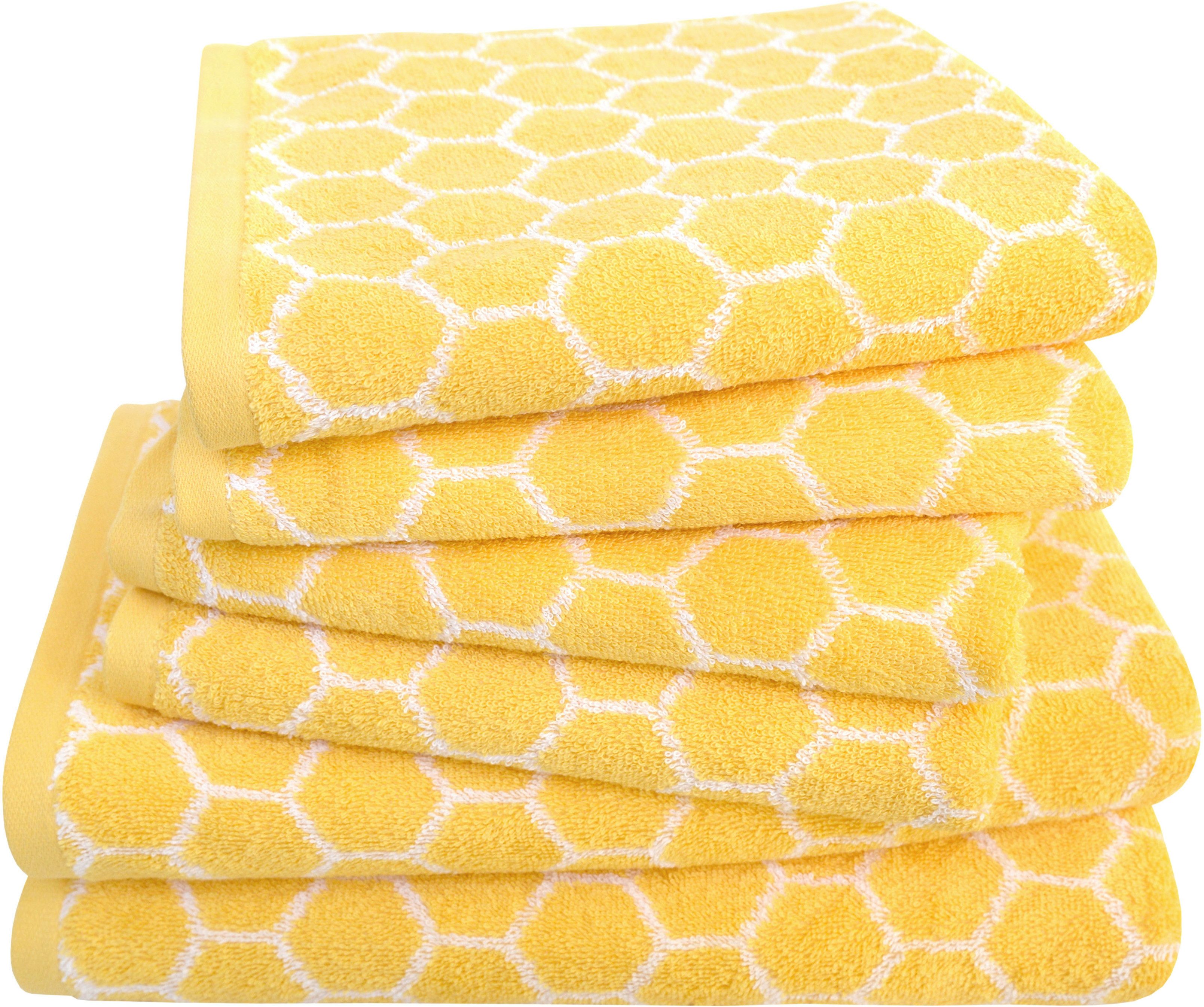 Dyckhoff Handtuch Set Pure Natural Honey, Frottier (Set, 6-St), BIO Baumwolle, GOTS