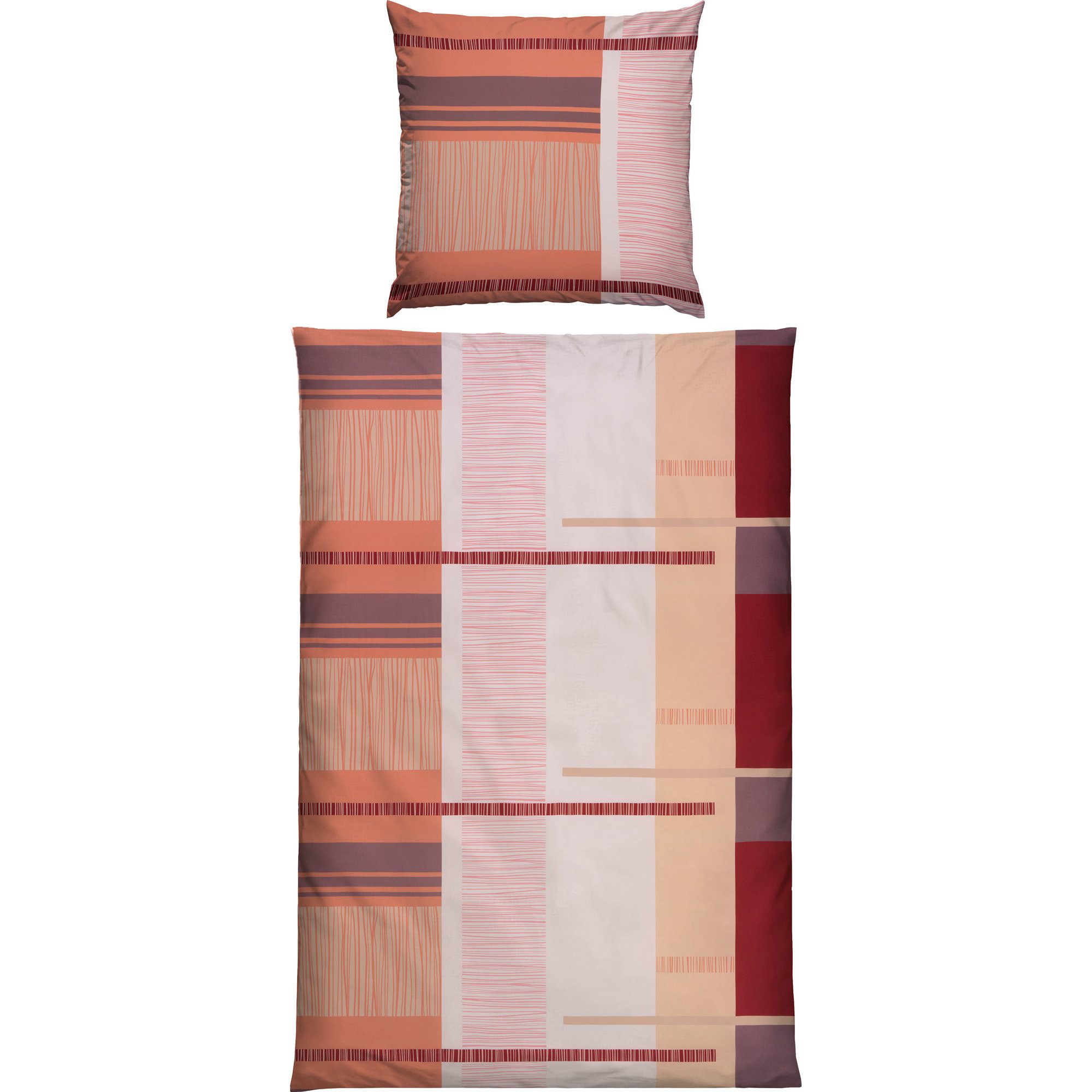 REDBEST Bettwäsche Bettwäsche, Mako-Satin, Satin Grafik günstig online kaufen