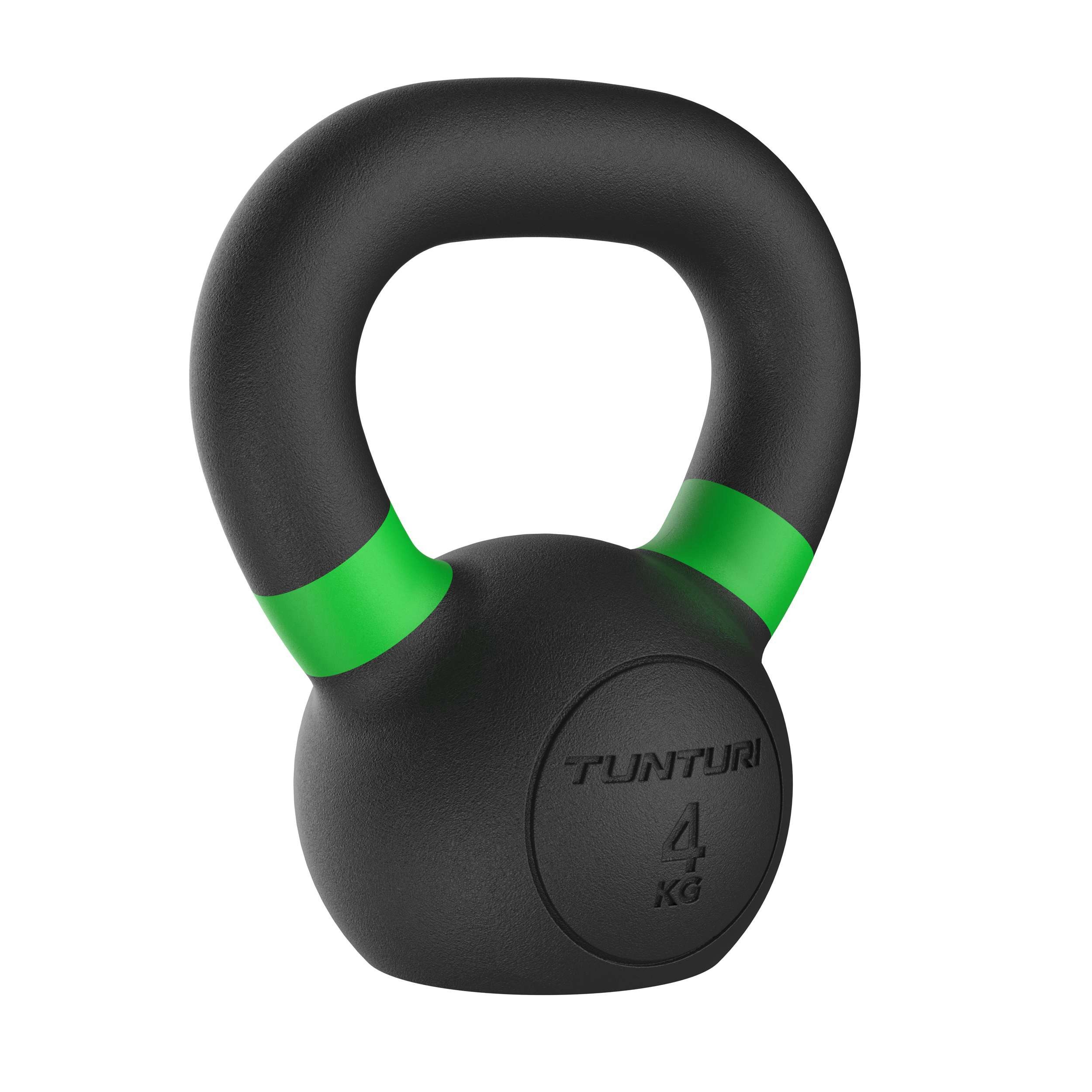 Tunturi Kettlebell Platinum Kettlebell Gusseisen 4 kg inkl. Gratis Fitness App