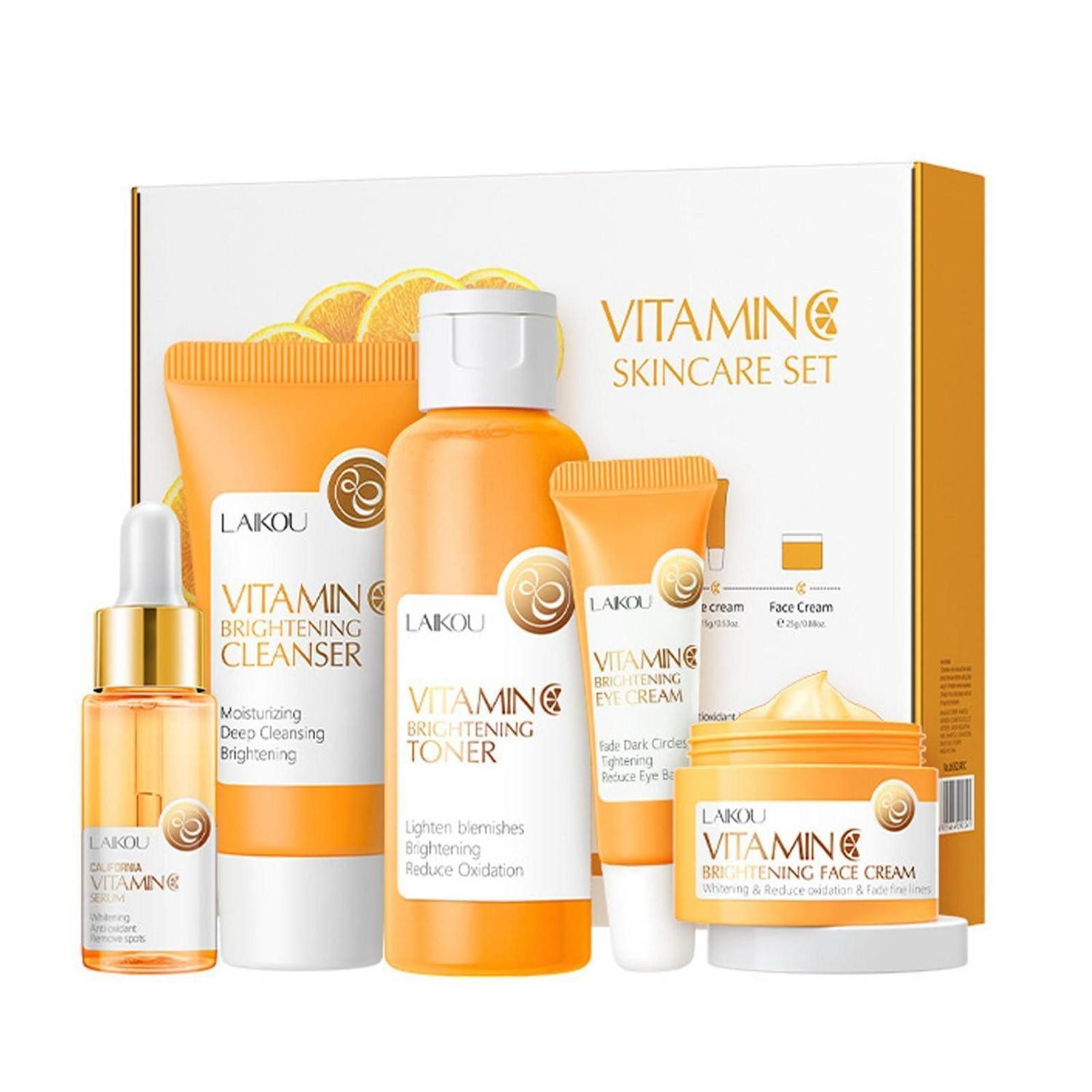 LuxusKollektion Pflege-Geschenkset Hautpflege-Geschenkset 5-tlg. Vitamin C