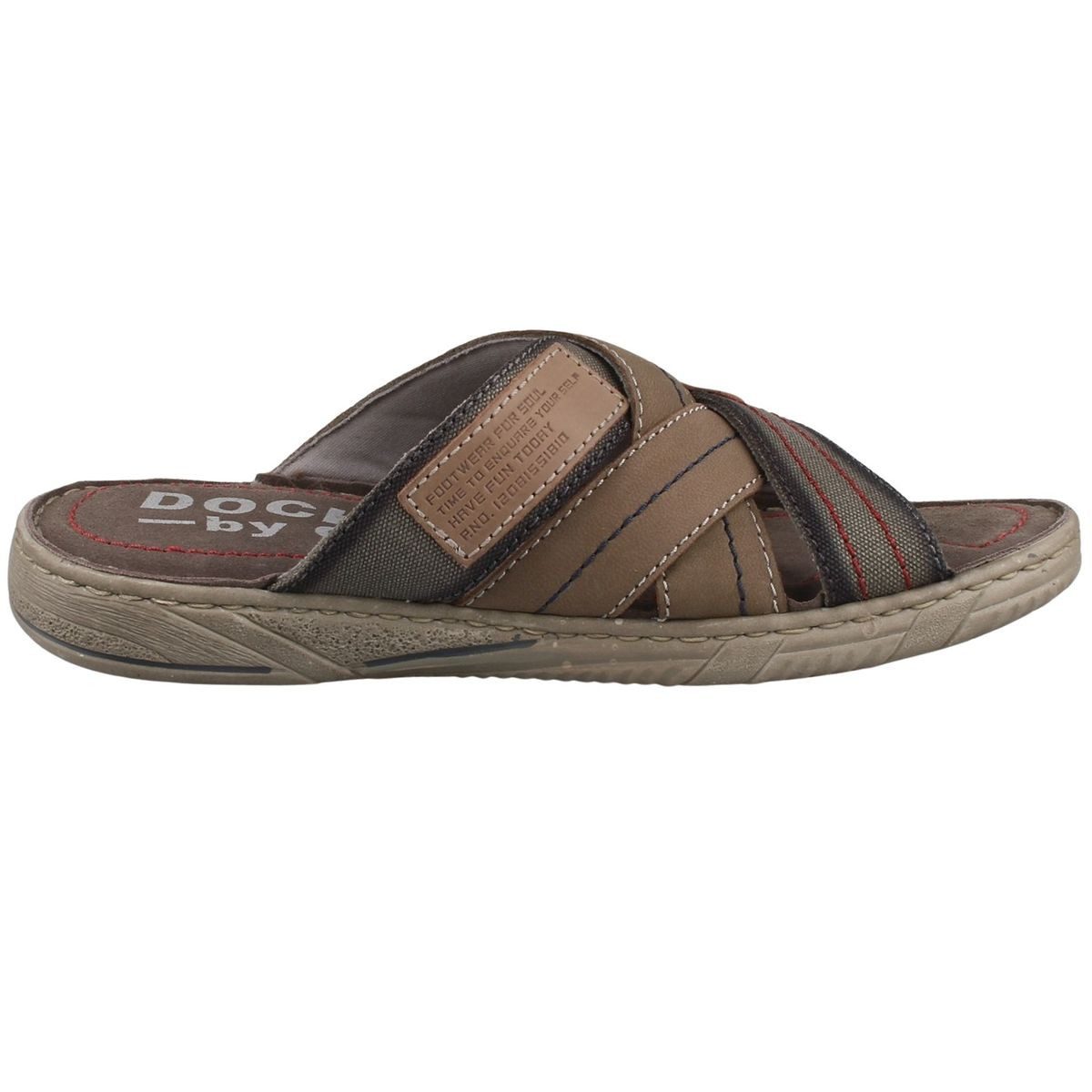 Dockers by Gerli 50NE001-107200 Clog Sandale mit weichem Lederfußbett