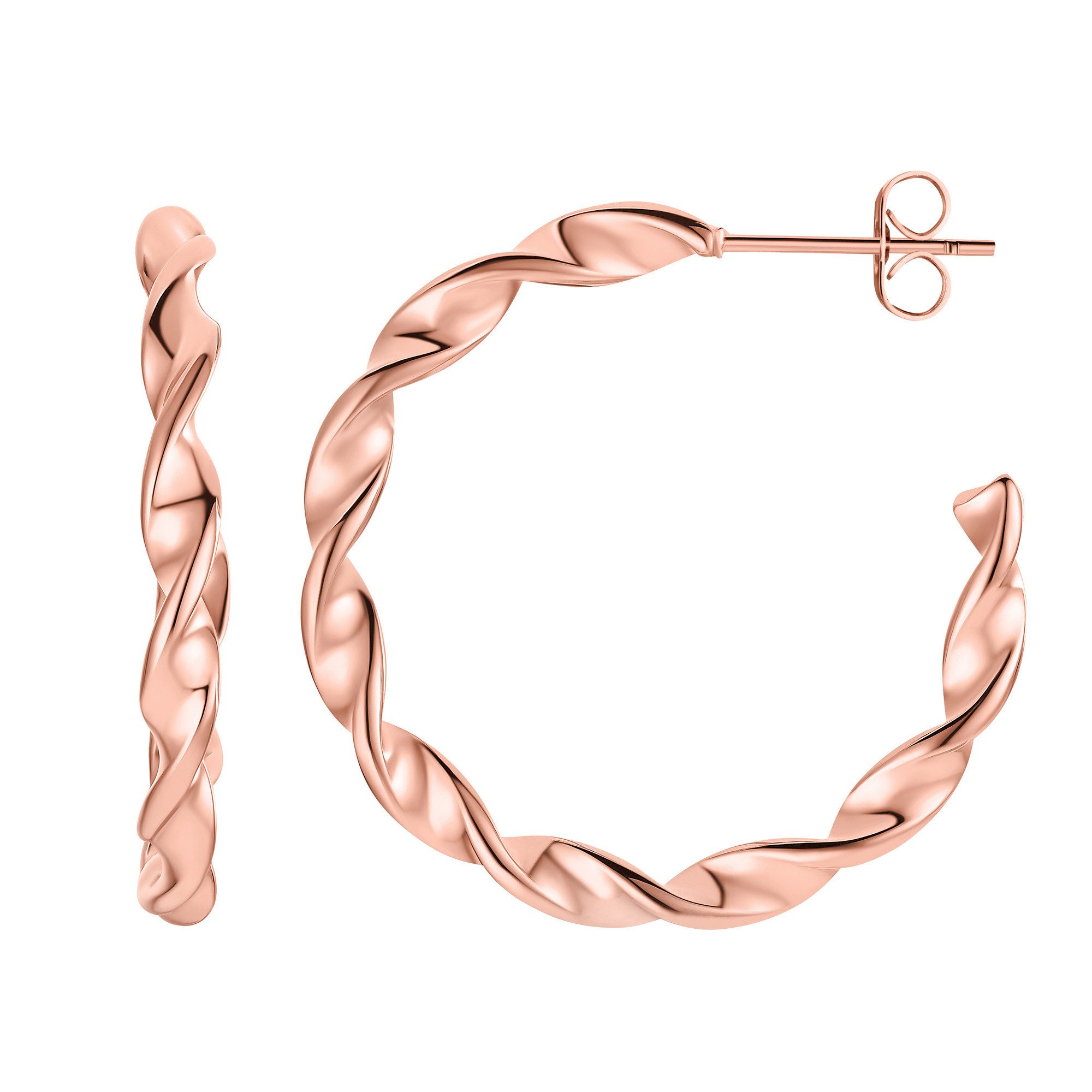 Paar Ohrstecker Ilva rose goldfarben