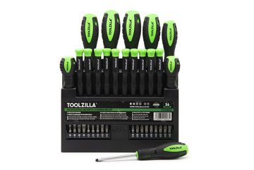 Toolzilla Schraubendreher Magnetisches Schraubendreher-Set, 9-Teilig Legierter Stahl