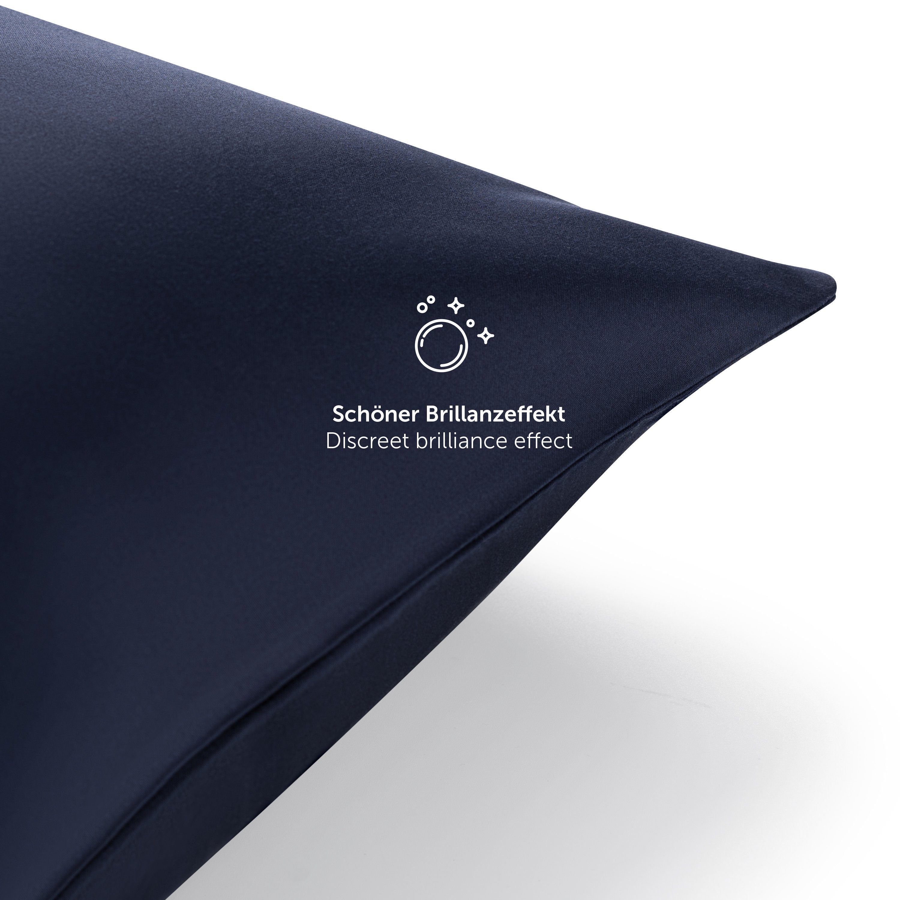 Blumtal Kissenbezüge Premium Mako Satin Kissenbezug, superweich aus 100% Ba günstig online kaufen