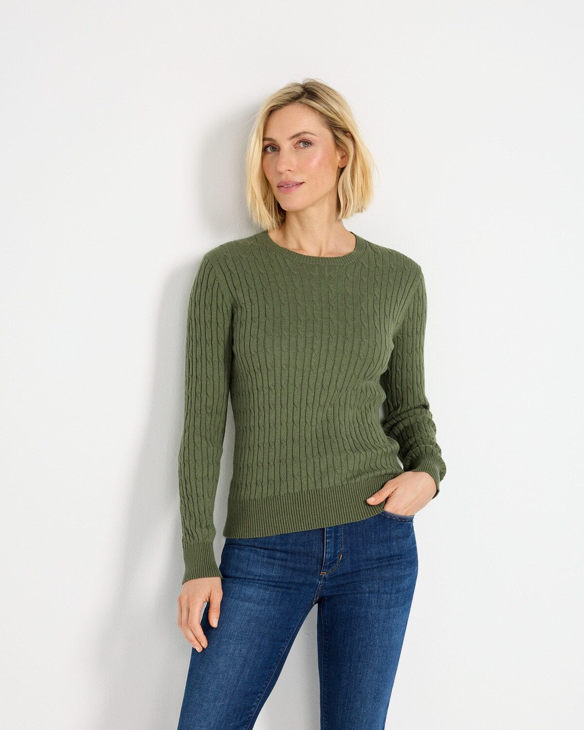 Brigitte von Schönfels Strickpullover Rundhals-Pullover