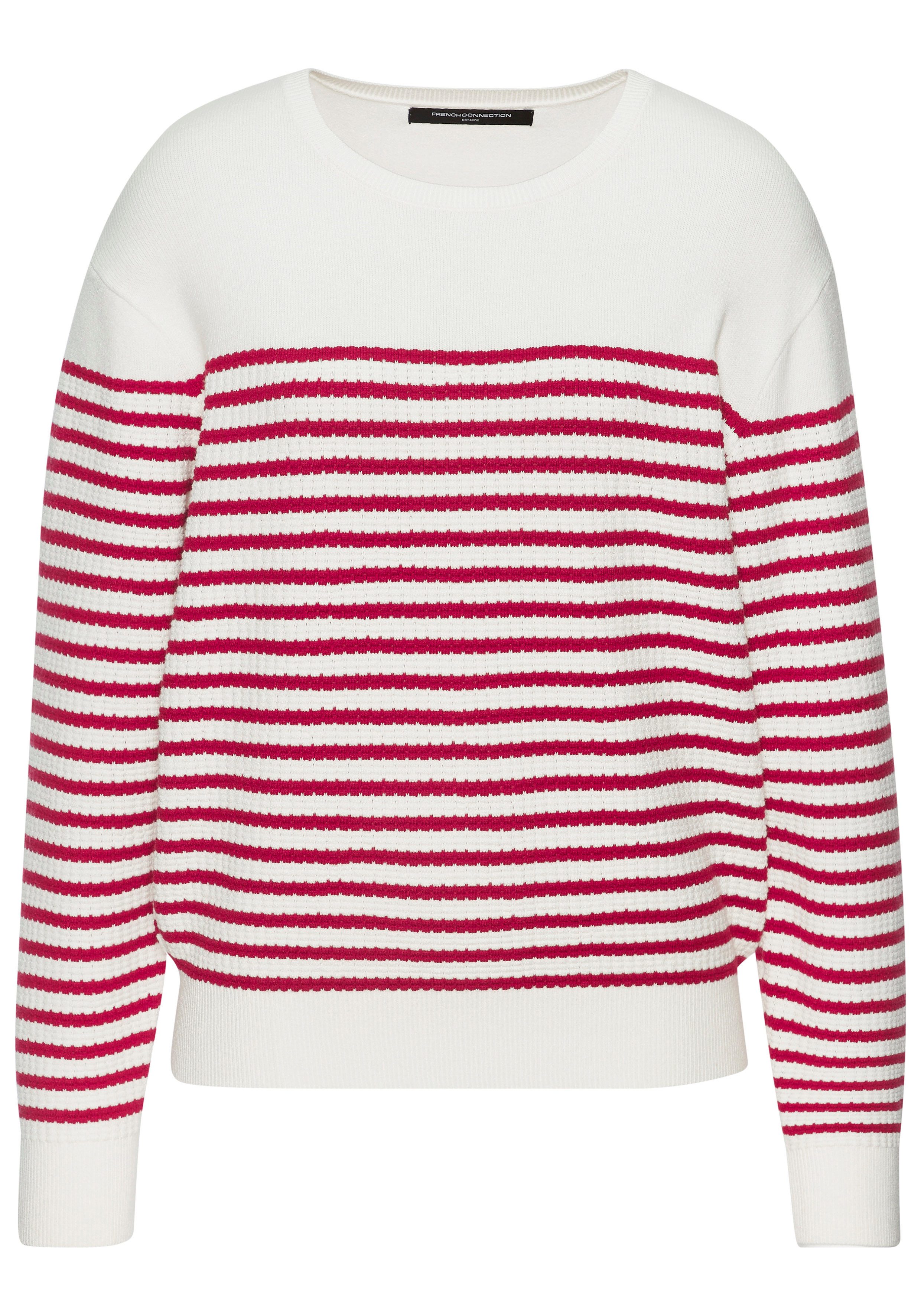 French Connection Sweater Maritimer Streifenlook aus soften Strukturstrick, Loungewear – Bild 2 von 5