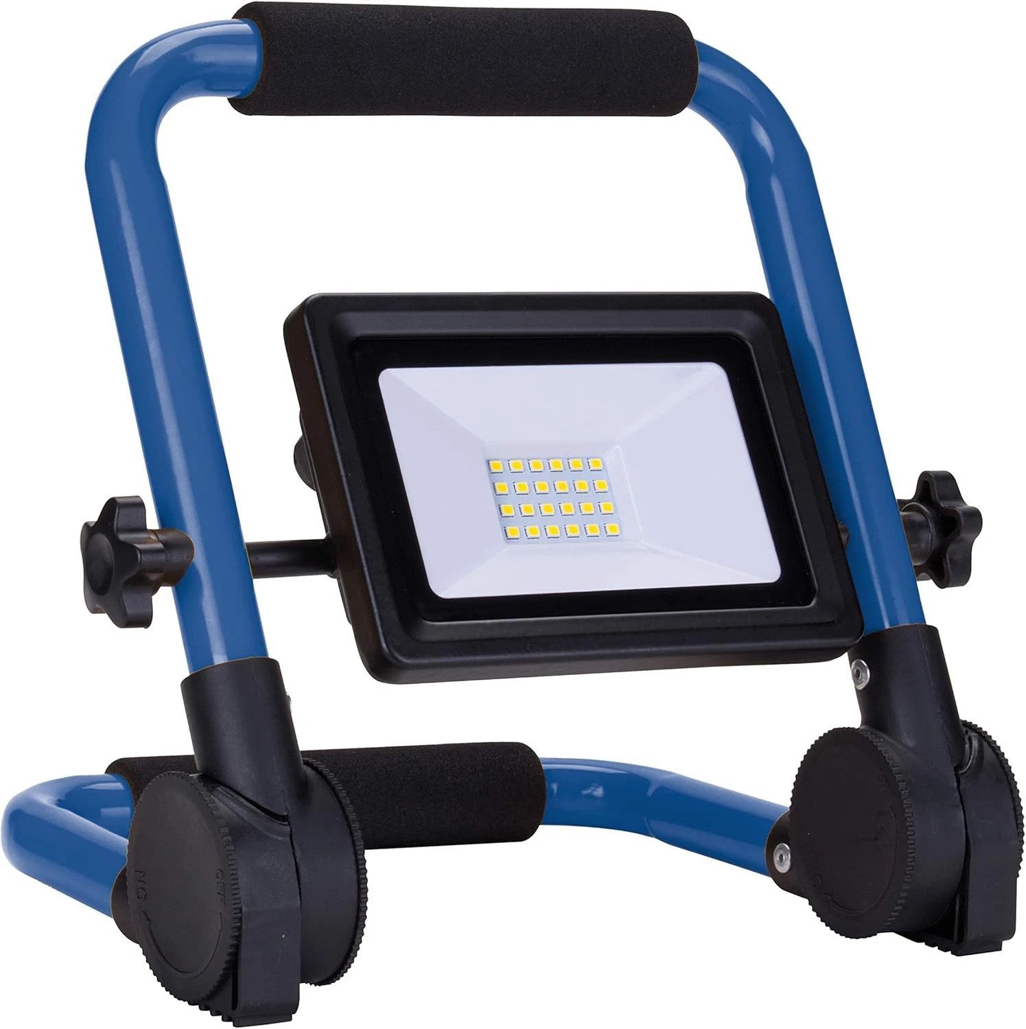 as - Schwabe LED Baustrahler OPTILINE 20W 4000K 1800lm Arbeitsleuchte Wasserfest Klappbar, LED fest integriert, Neutralweiß, 40.000 Stunden