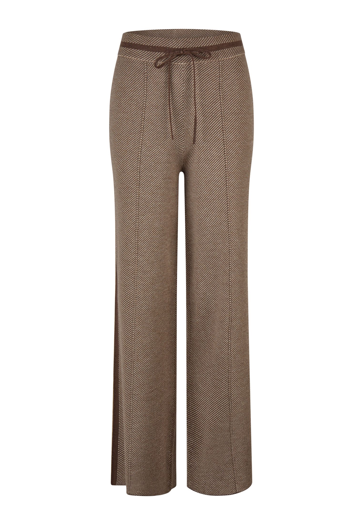 MARC AUREL Jerseyhose Strickhose mit Seitenstreifen