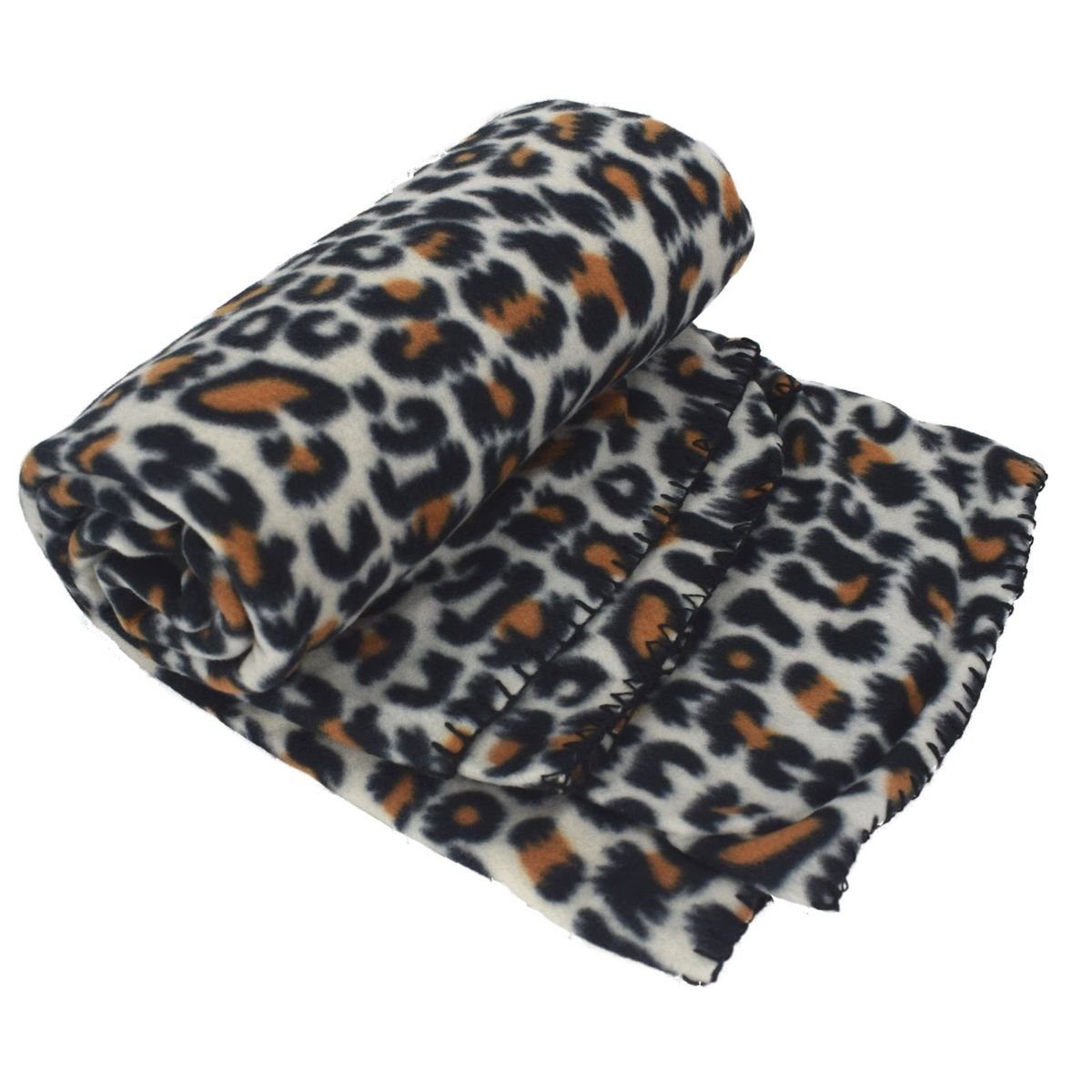 Wohndecke Kuscheldecke Tagesdecke Fleecedecken Wildkatzendesign 130x170cm günstig online kaufen