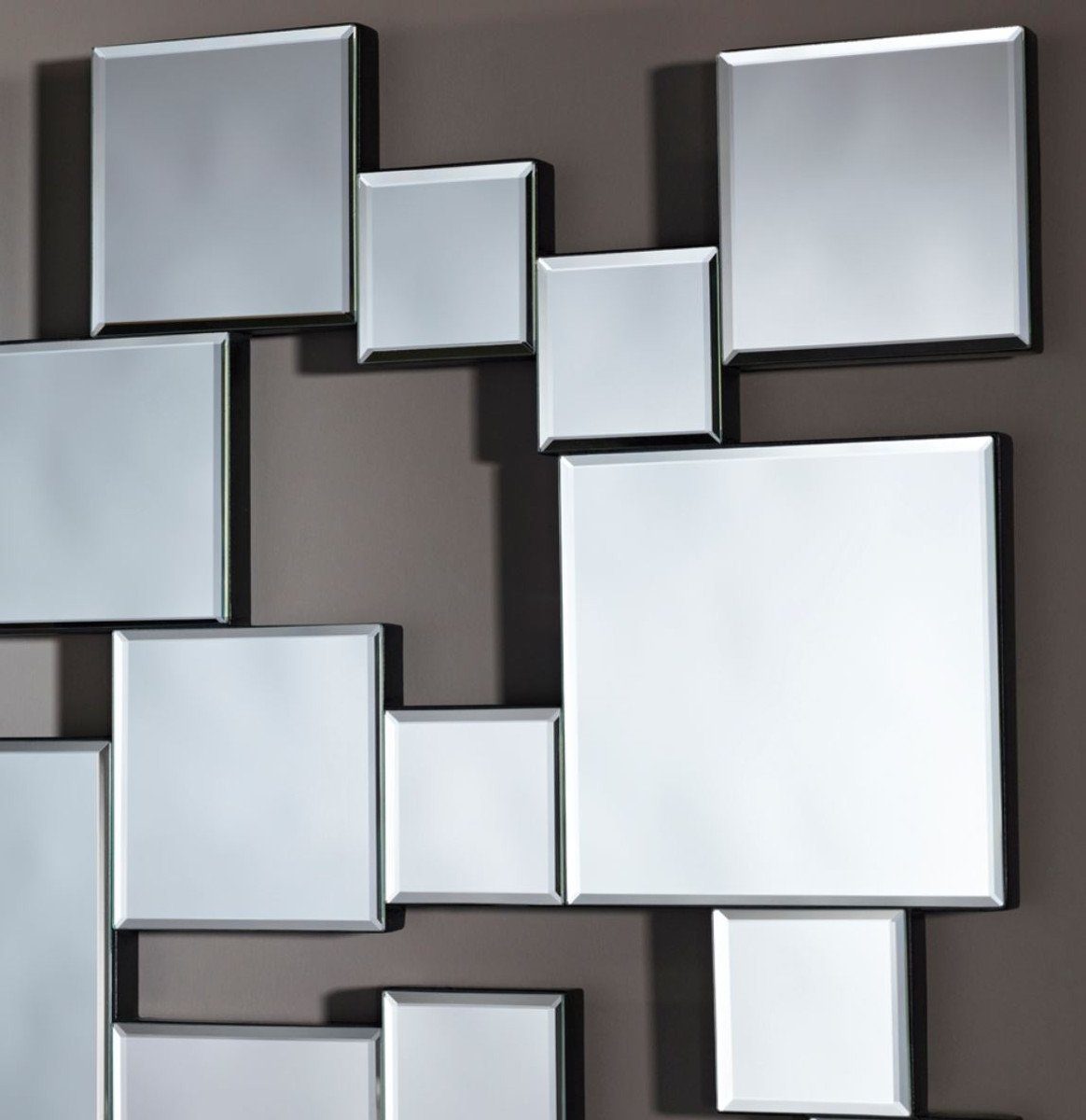 x Spiegel Wandspiegel 141 - Luxus Padrino Casa 85 Spiegel Designer H. cm Wohnzimmer