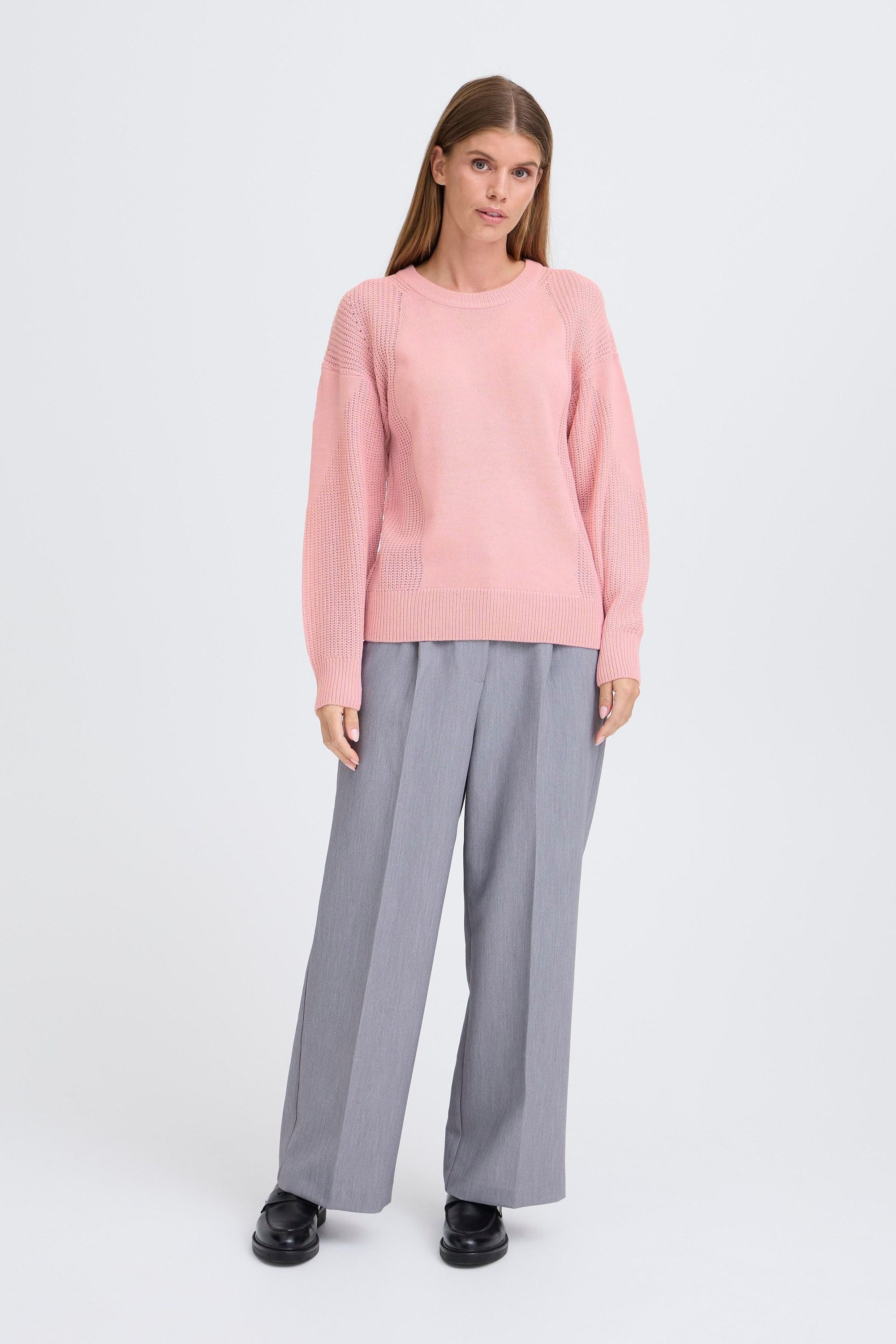 OXMO Langarmshirt OXISELMO Basic Strickpullover