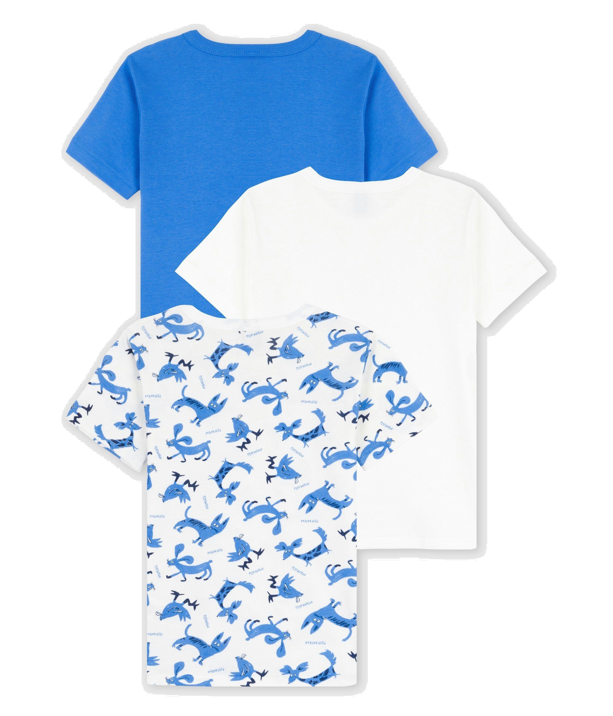 T-Shirt T-Shirts, Petit Jungen Set für 3er Kinder Bateau