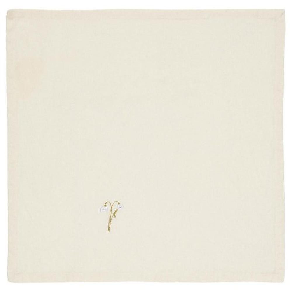 Ib Laursen Салфеткиhalter Ib Laursen Stoffserviette Flora Schneeglöckchen (40x40cm)