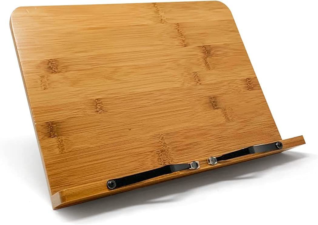 JOEJI’S KITCHEN Kochbuchhalter Buchständer Holz & Tablet Ständer Verstellbarer Buchstütze