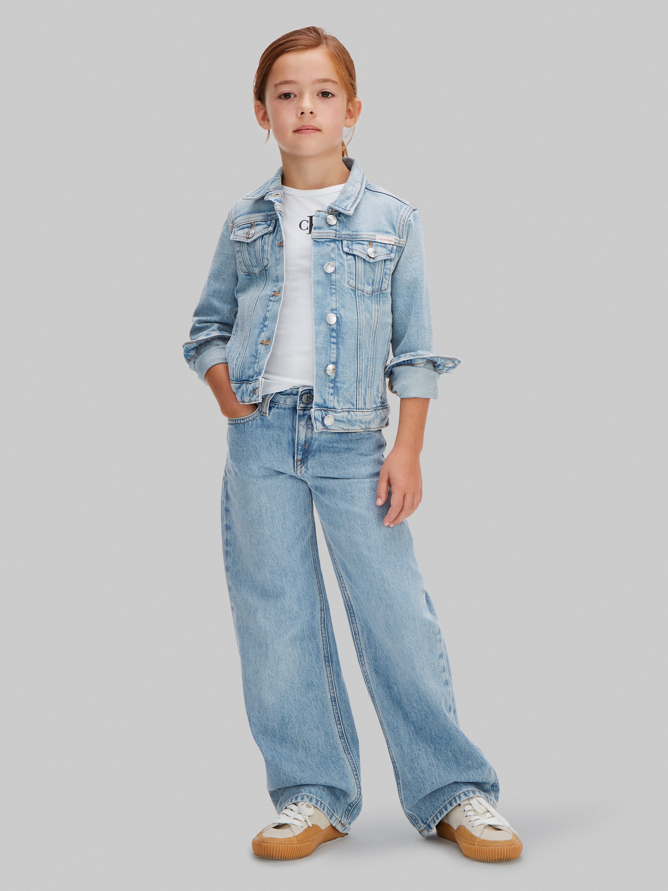 Calvin Klein Jeans Weite Jeans WIDE LEG JEANS Regular fit für Kinder mit praktischen Taschen