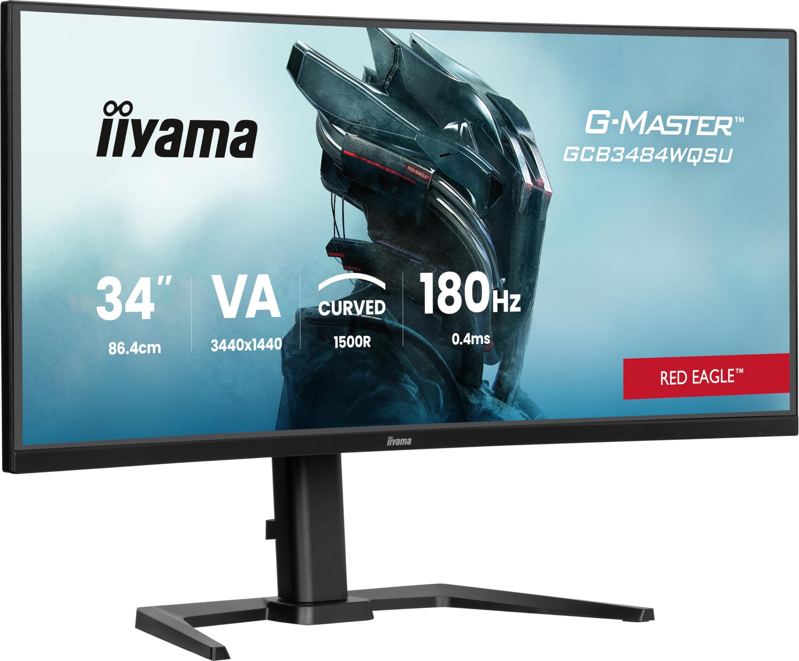 Iiyama GCB3484WQSU-B1 LCD-Monitor (Curved-Design, UWQHD, 180Hz, 0,4ms, VA-Panel)