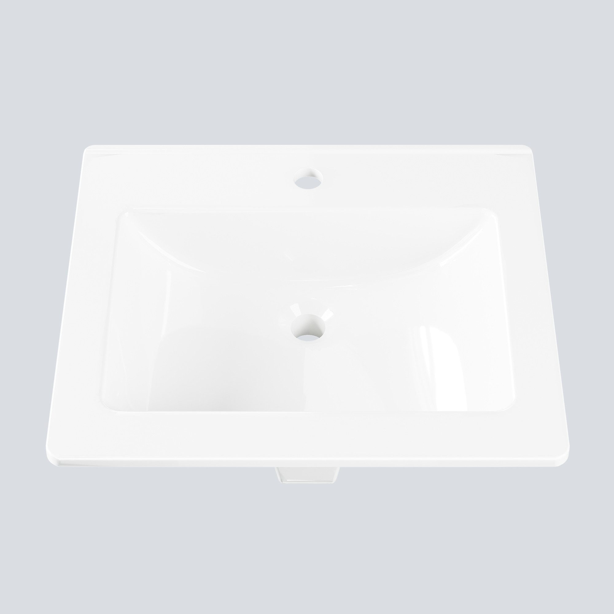 GarveeMore Waschbecken Einbauwaschbecken Waschtisch aus Keramik für Badezimmer