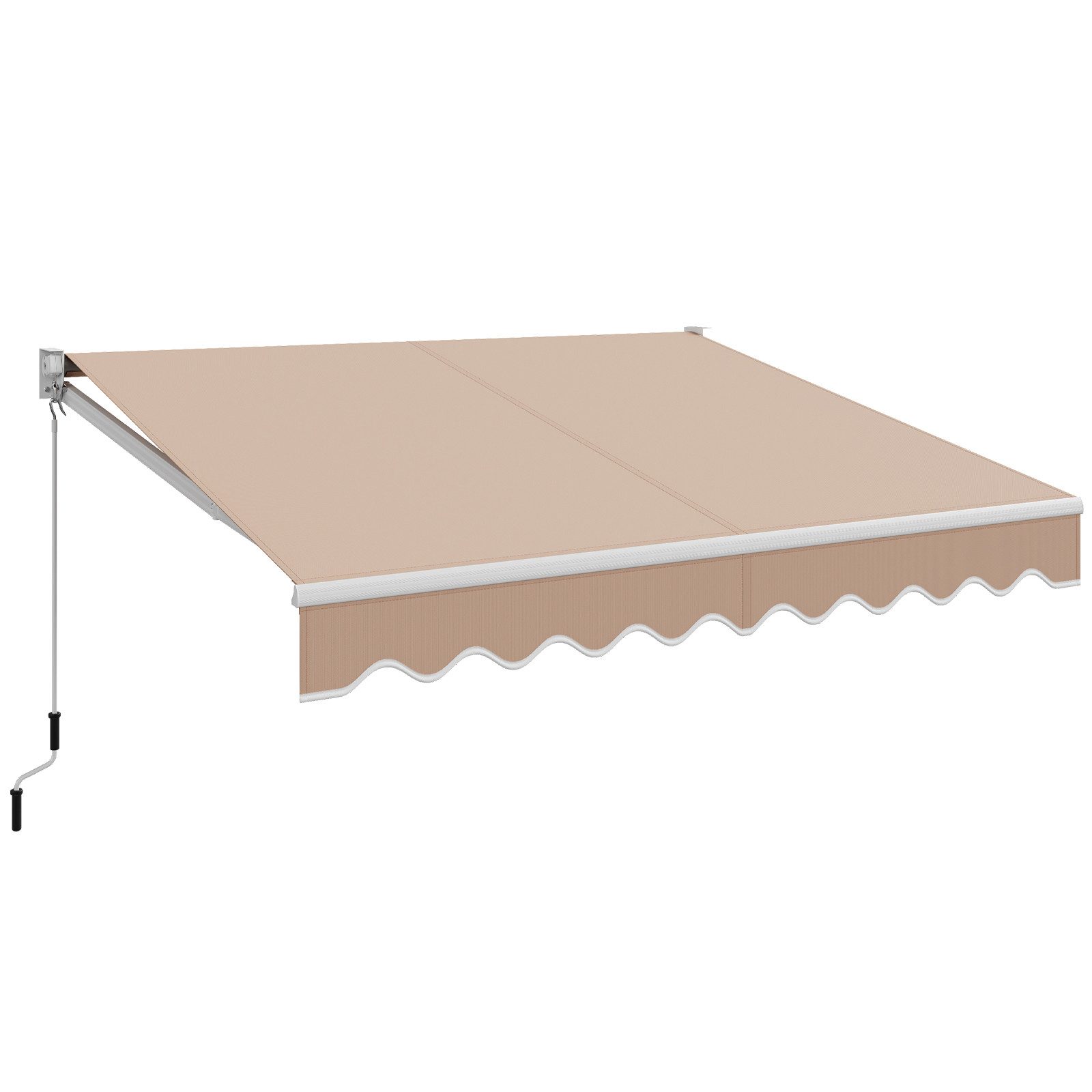 COSTWAY Gelenkarmmarkise mit Aluminiumrahmen & -kurbel, günstig online kaufen