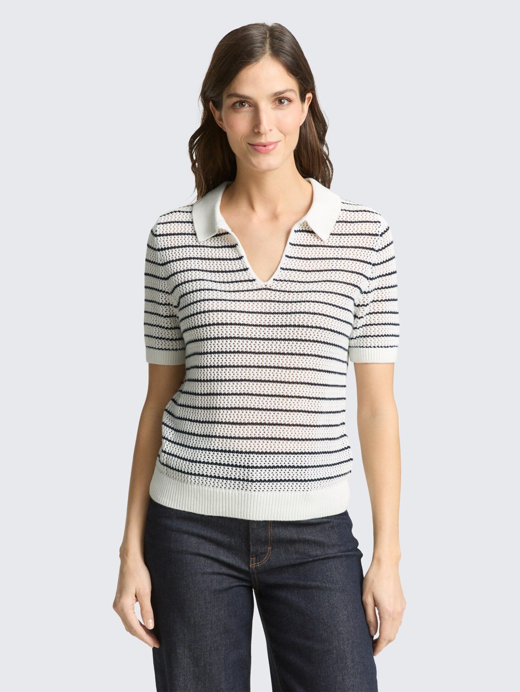 TOM TAILOR Strickpullover Pullover & Strickjacken Strickpullover mit Polokragen
