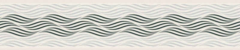 A.S. Création Bordüre Only Borders 11, strukturiert, abstrakt, Streifen, matt, Tapete Bordüre Wellen Metallic