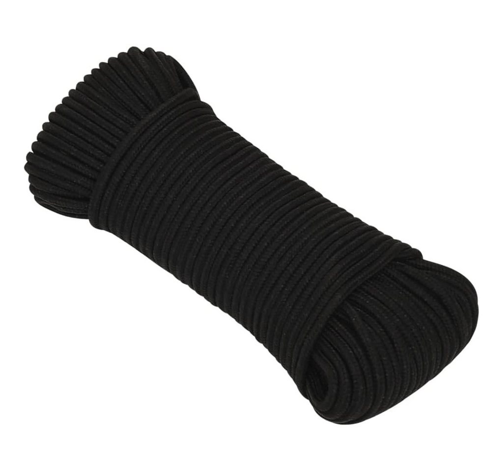 Thumbnail - vidaXL Seil, Arbeitsseil Schwarz 5 mm 100 m Polyester