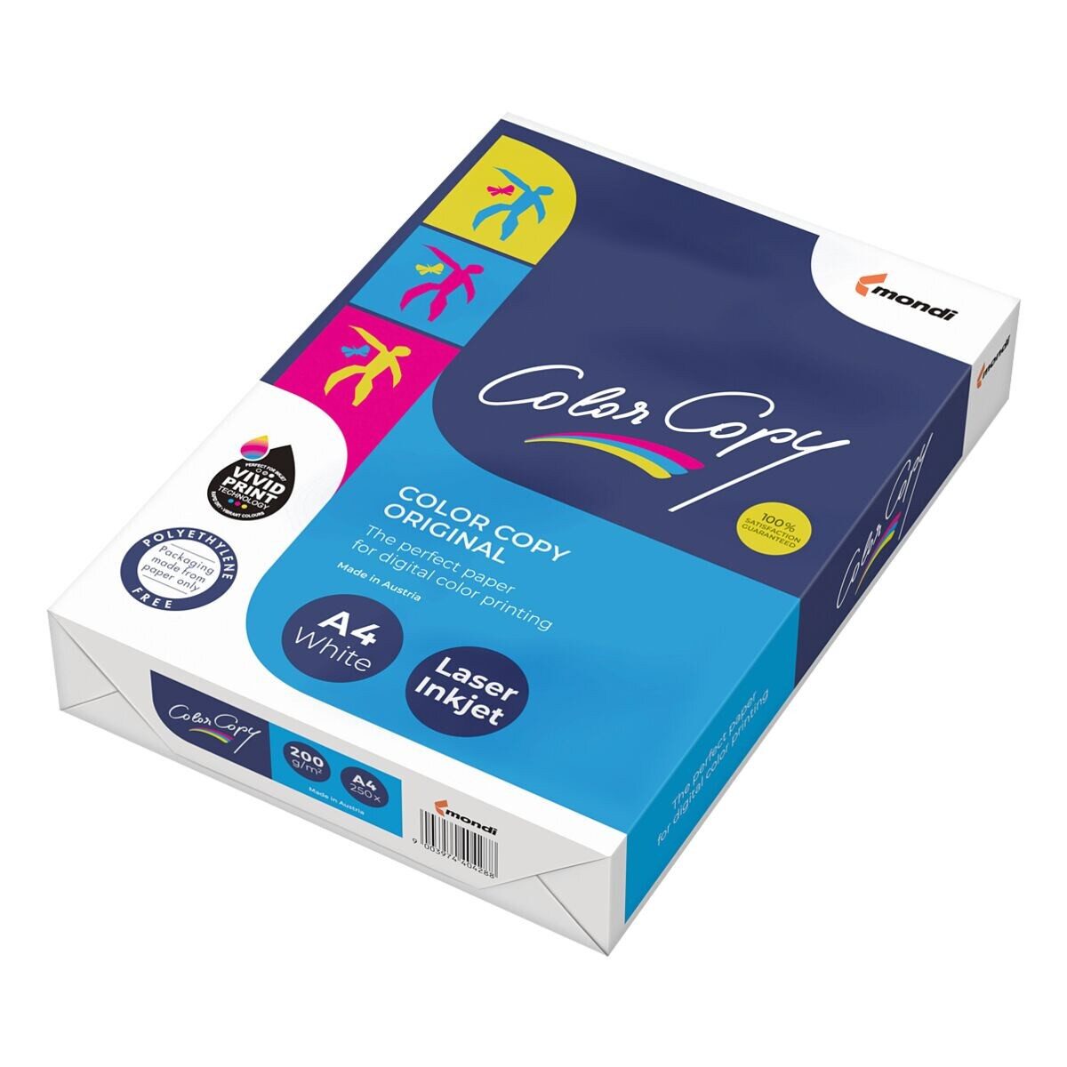 Mondi Business Paper Farblaser-Druckerpapier Color Copy, Format DIN A4, 200 g/m², 161 CIE, 250 Blatt