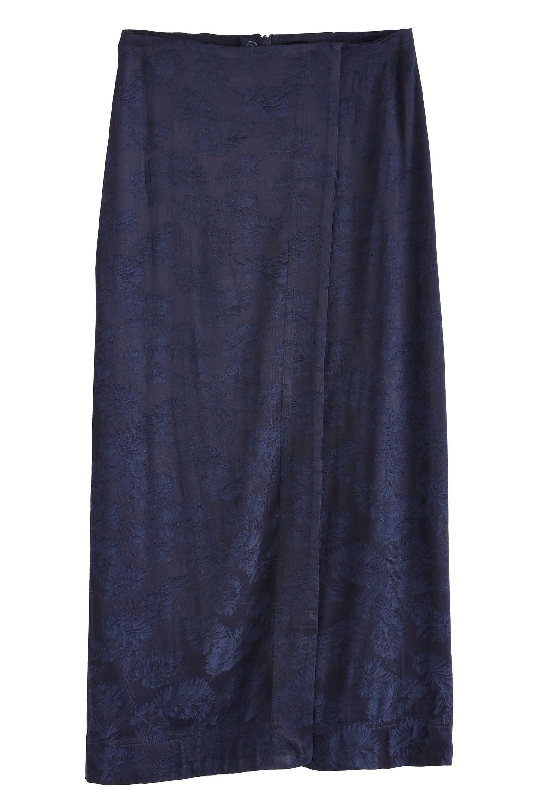 Midirock Sarong-Rock aus Satin-Jacquard in Midilänge