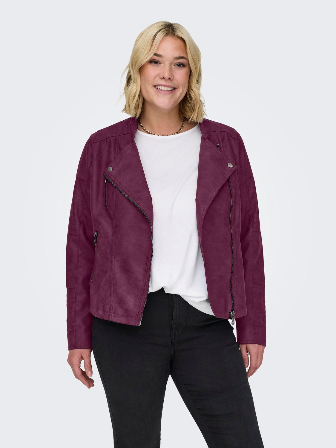 ONLY CARMAKOMA Lederimitatjacke CARAVANA FAUX LEATHER günstig online kaufen