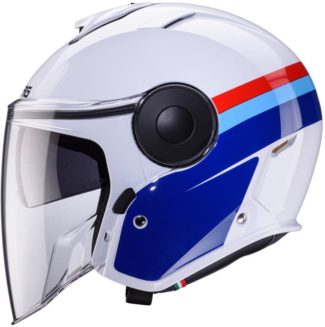 Caberg Motorradhelm Soho Zephir Jethelm, Vorbereitet Für Kommunikationssystem,integriertes Sonnenvisier