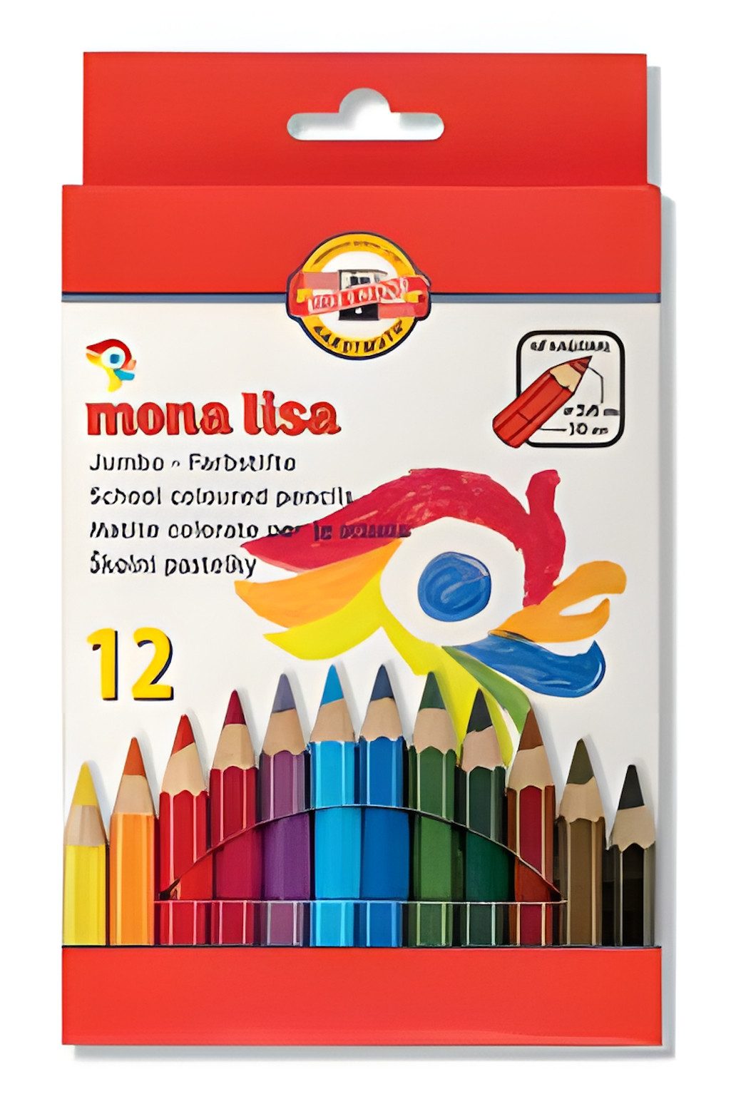 KOH-I-NOOR Buntstift KOH Кольорові олівці Omega Jumbo 12er Pack