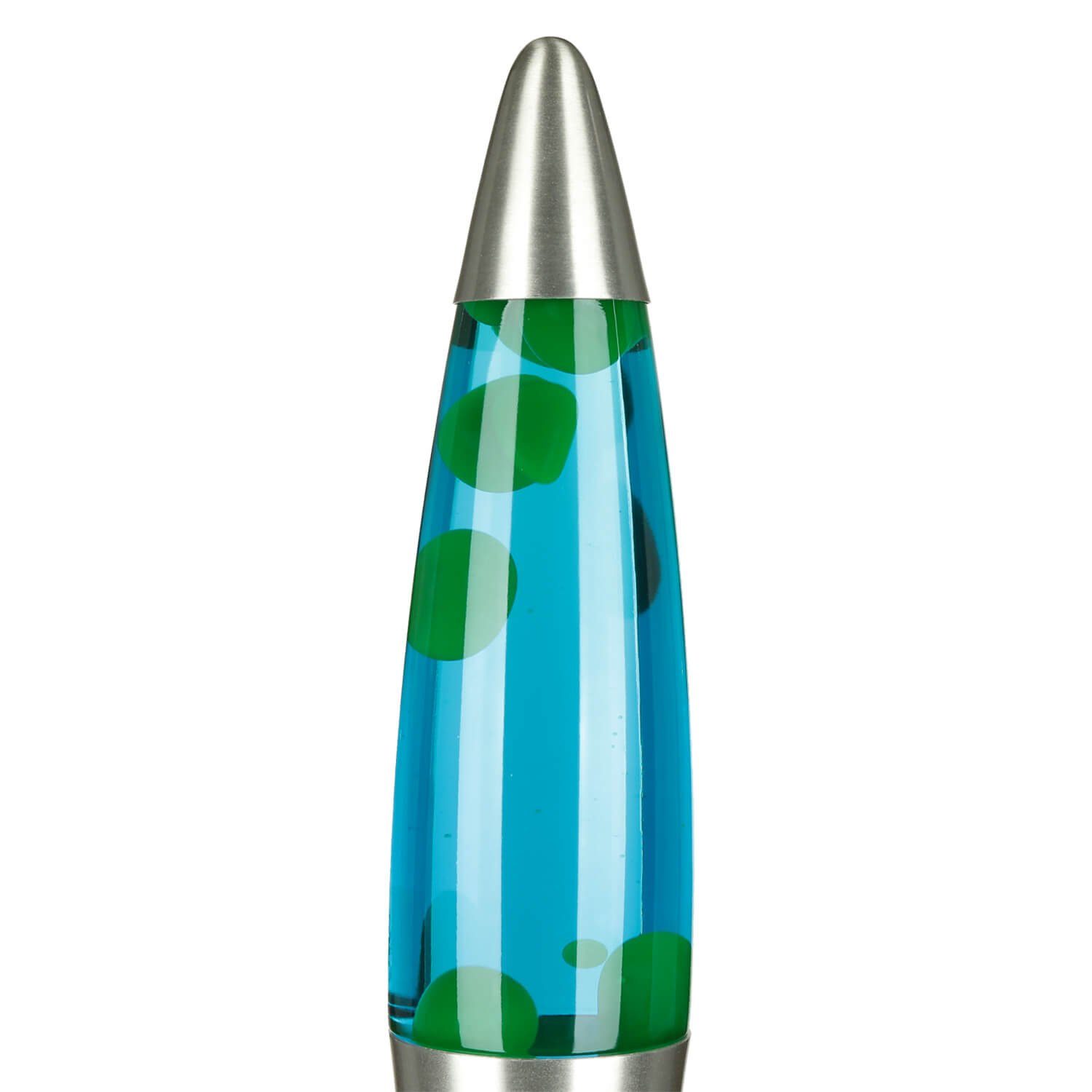 Licht-Erlebnisse Lavalampe JENNY, Warmweiß, Tischlampe Retro Blau Grün 42 cm Tischleuchte