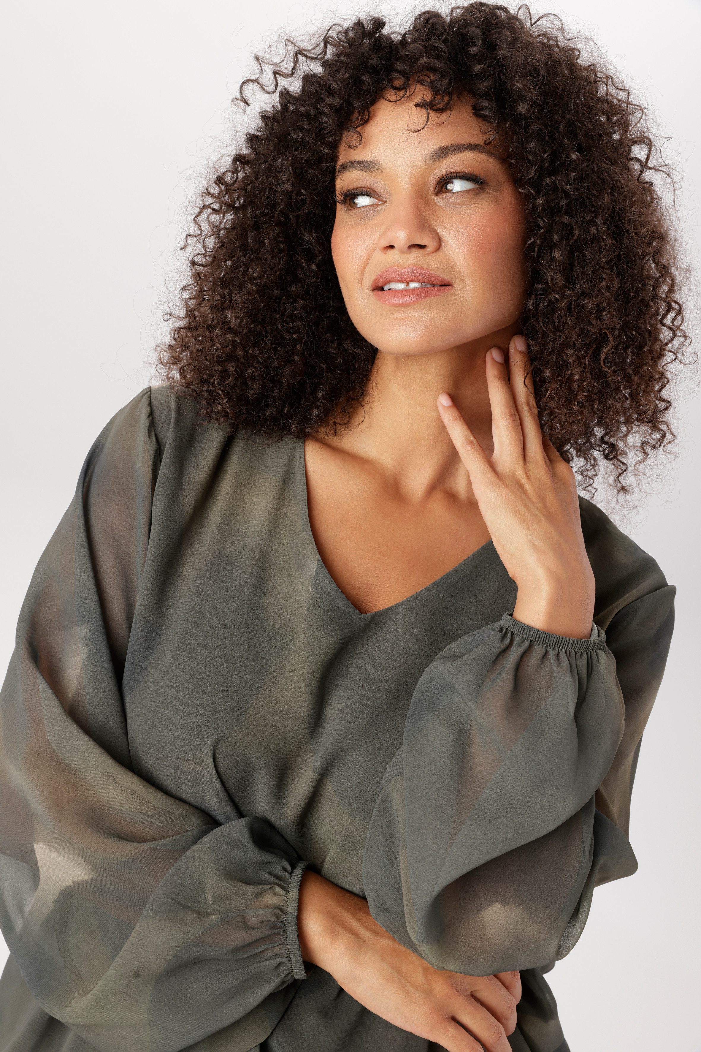 Aniston PLUS Schlupfbluse in Camourflage Dessin - NEUE KOLLEKTION