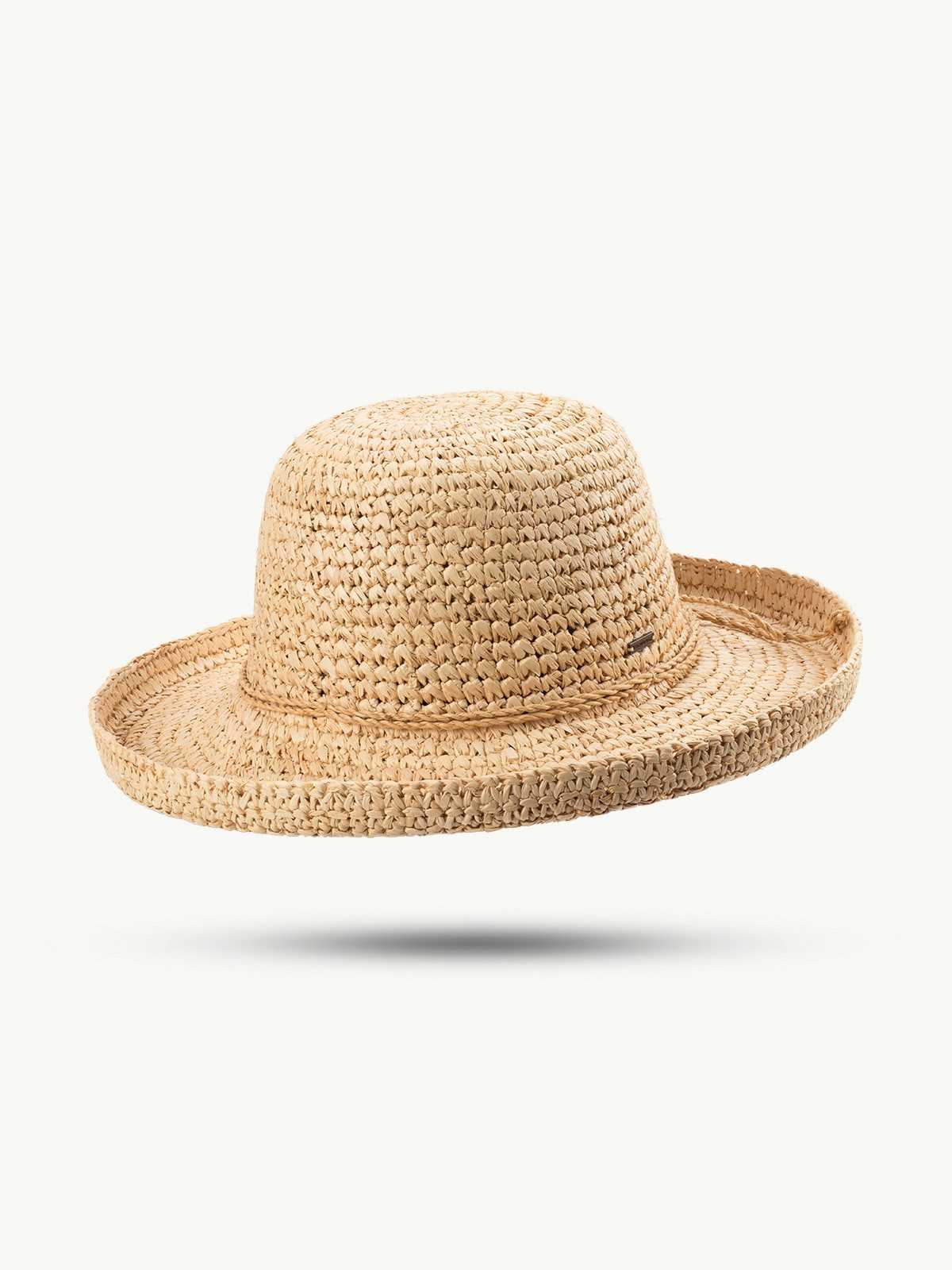 Scippis Strohhut SCIPPIS-Eleganter Sommerhut „Kura“ –aus Natur-Raffiastroh