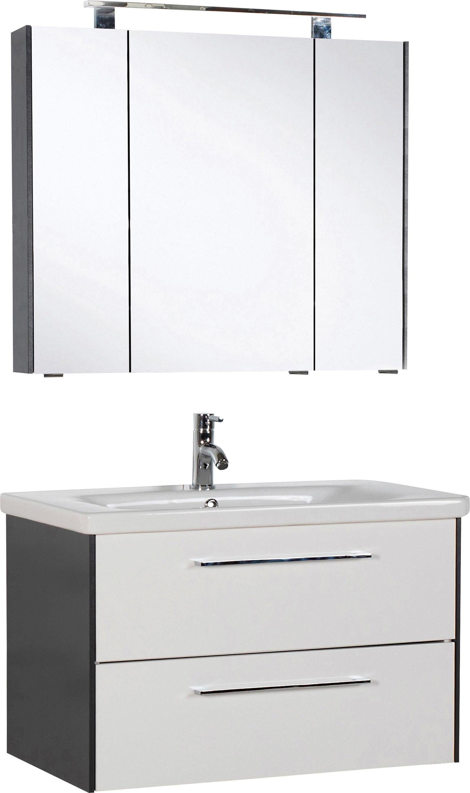Saphir Badmöbel-Set 3400, (Set, 2-St), Breite 80 cm