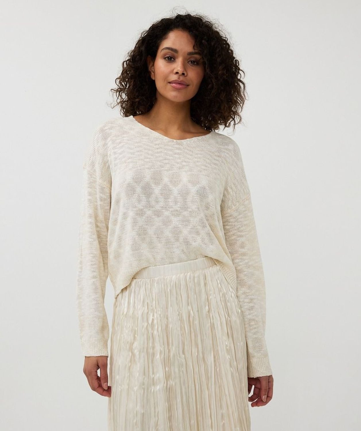 Esqualo Strickpullover Esqualo Pullover mit V günstig online kaufen