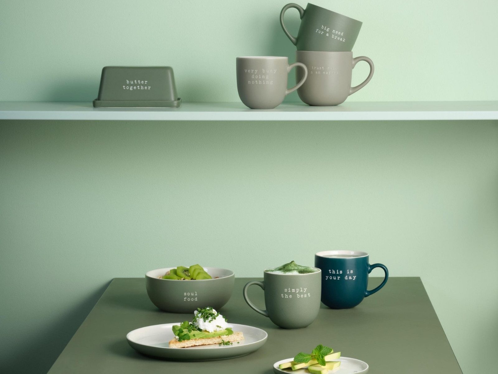 ASA SELECTION Schale hey! Schale soul food 16cm, New Bone China, (Schalen & Schüsseln)