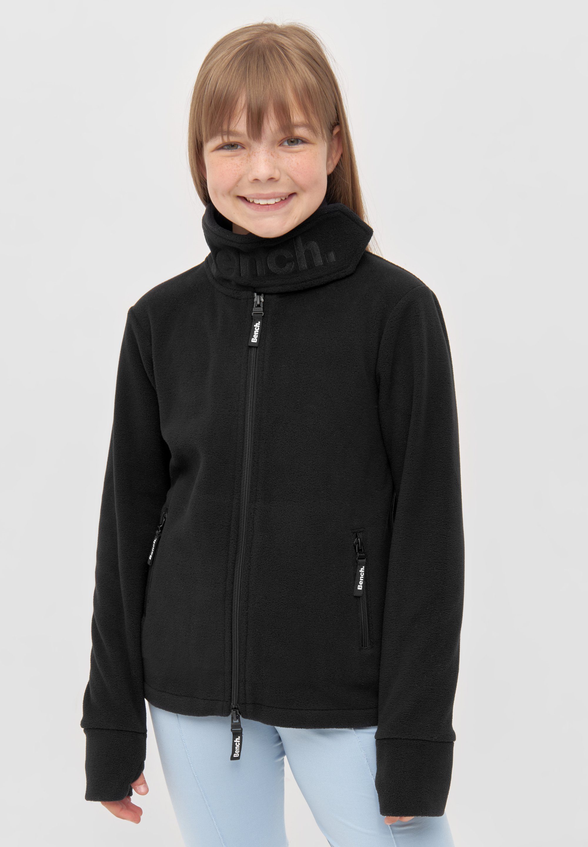 Bench. Fleecejacke FUNNEL BLACK