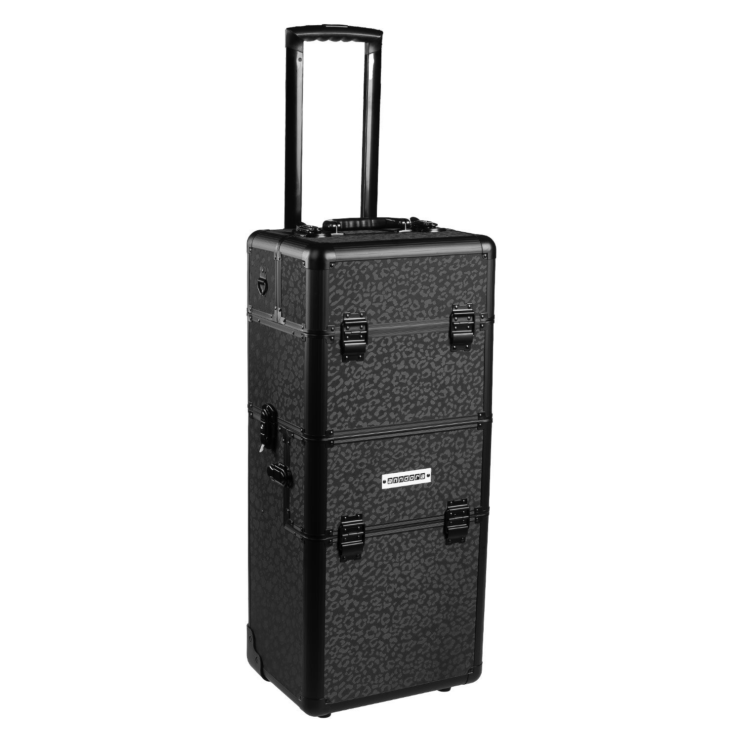 anndora Trolley Beautycase Reisekoffer Rollkoffer, 2 Rollen, variable Fächeraufteilung - abnehmbarer Tragegurt