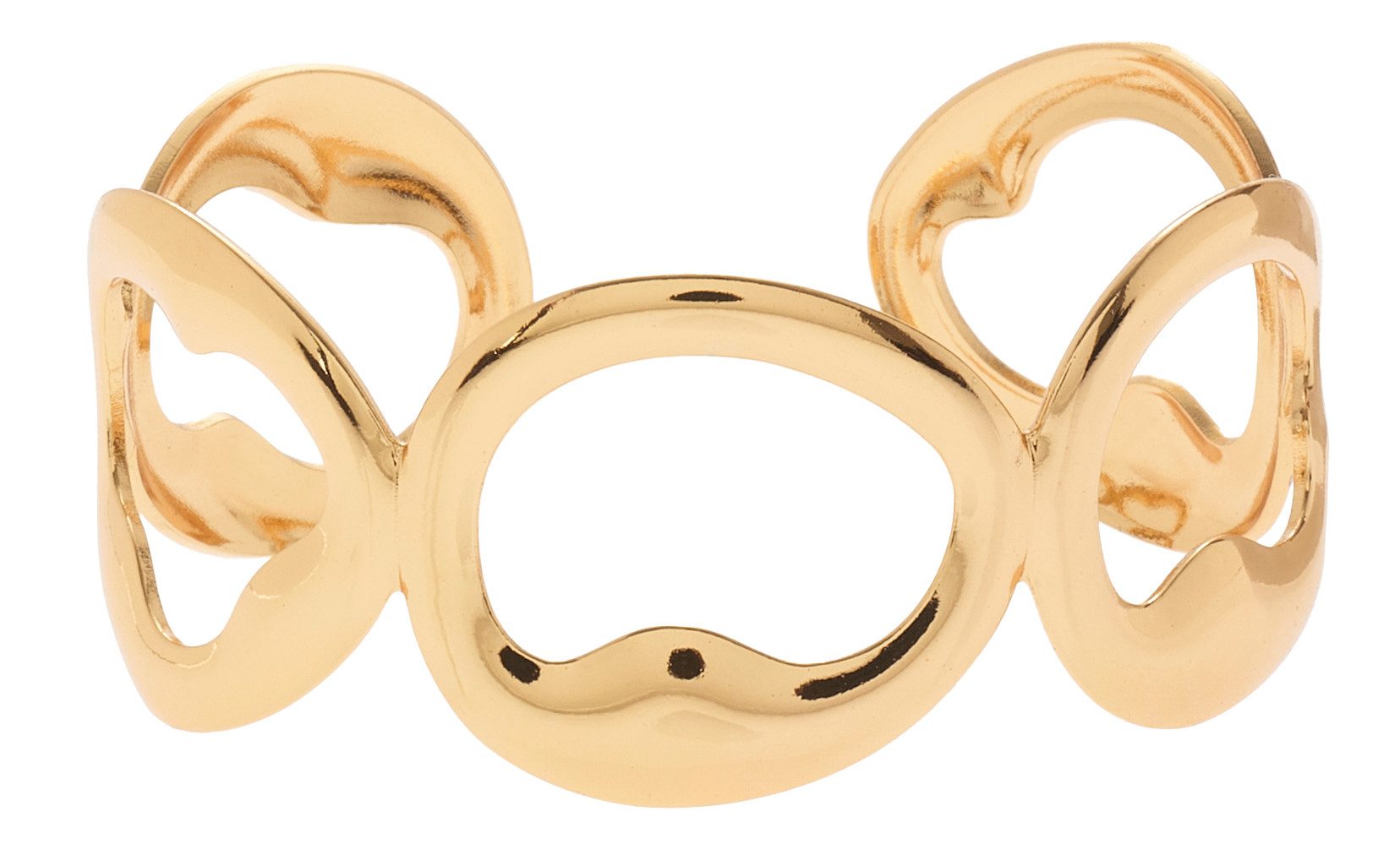 French Connection Armreif offener Armreif, NEU Armschmuck aus vergoldetem Edelstahl