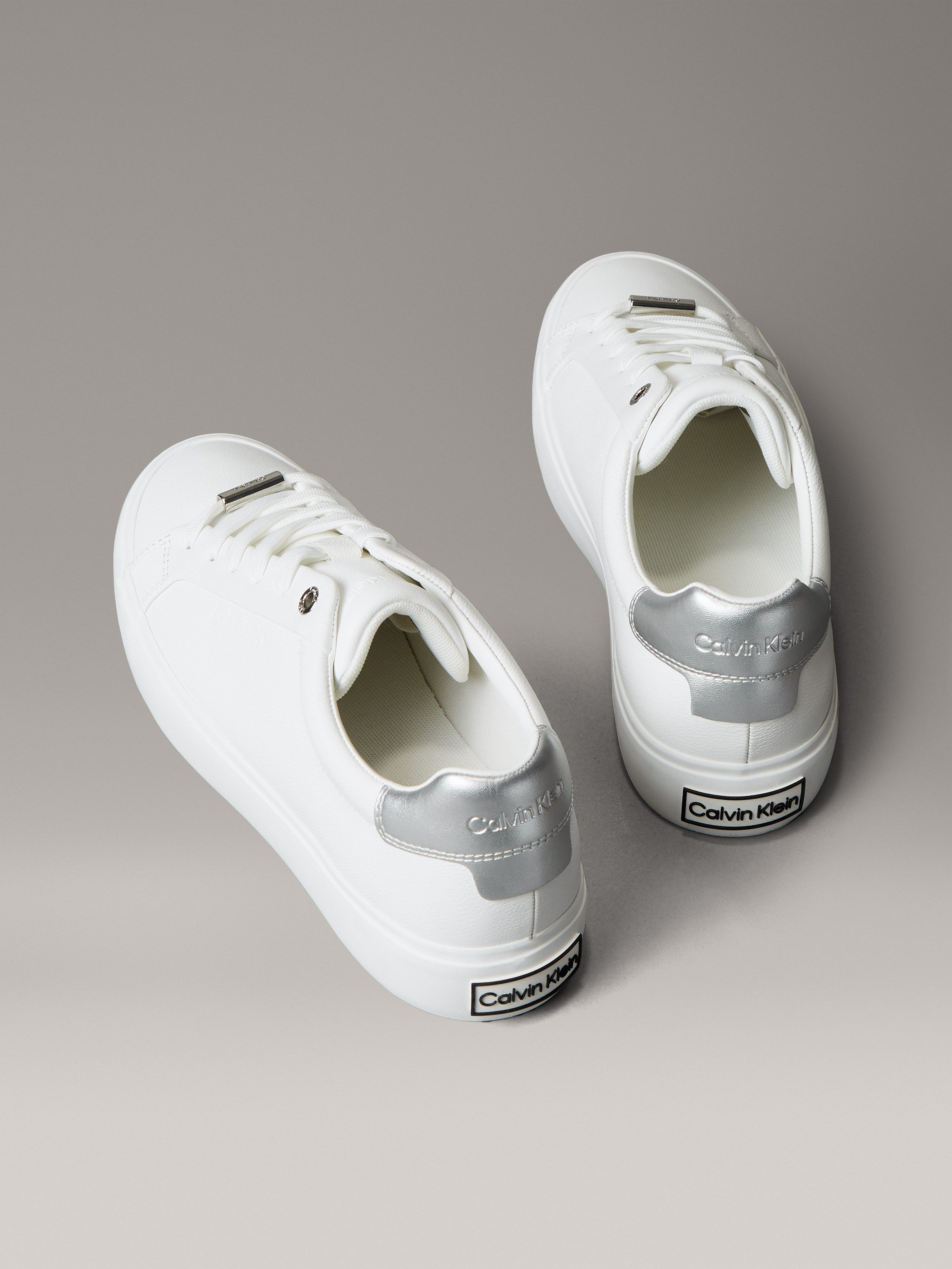 Calvin Klein LACE UP SNEAKER W/SILVER BT CK Sneaker Schnürschuh, Halbschuh, günstig online kaufen