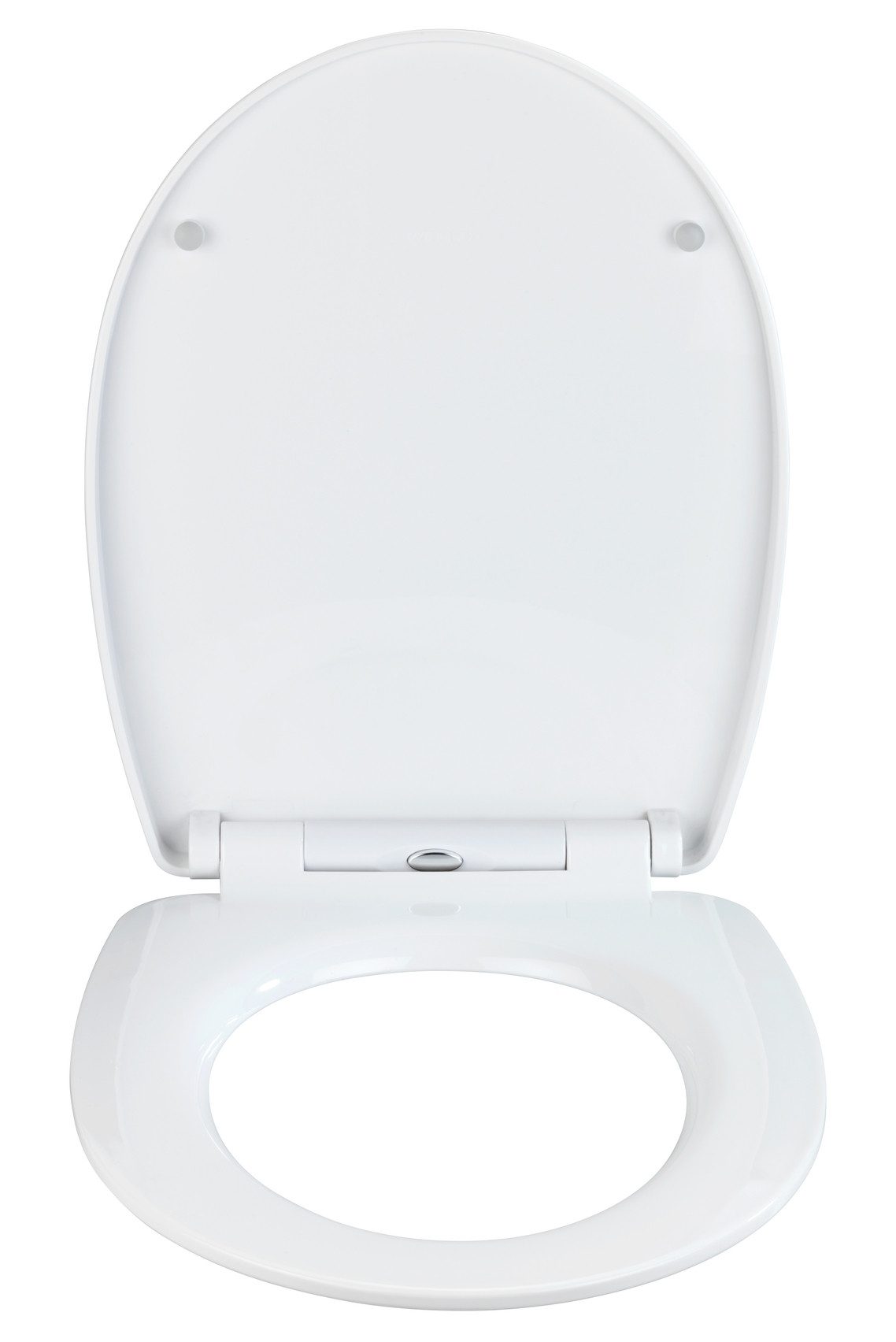 WENKO WC-Sitz Baltic, glänzender Toilettensitz aus Thermoplast mit Motiv, Absenkautomatik
