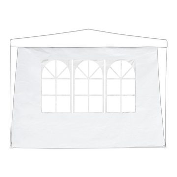 relaxdays Pavillonseitenteil Weiße Pavillon Seitenteile im 6er Set, 300x200 cm