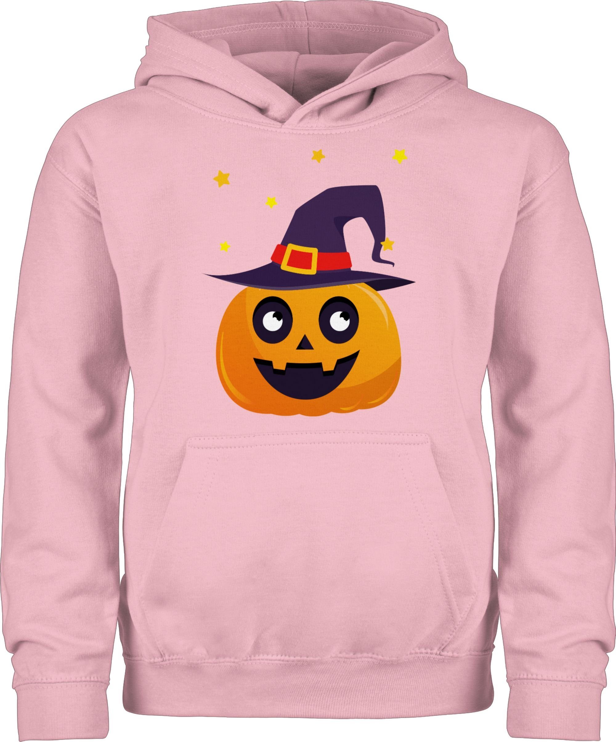 Shirtracer Hoodie Süßer Kürbis Niedlich Pumpkin Halloween Kostüme für Kinder 1 Hellrosa
