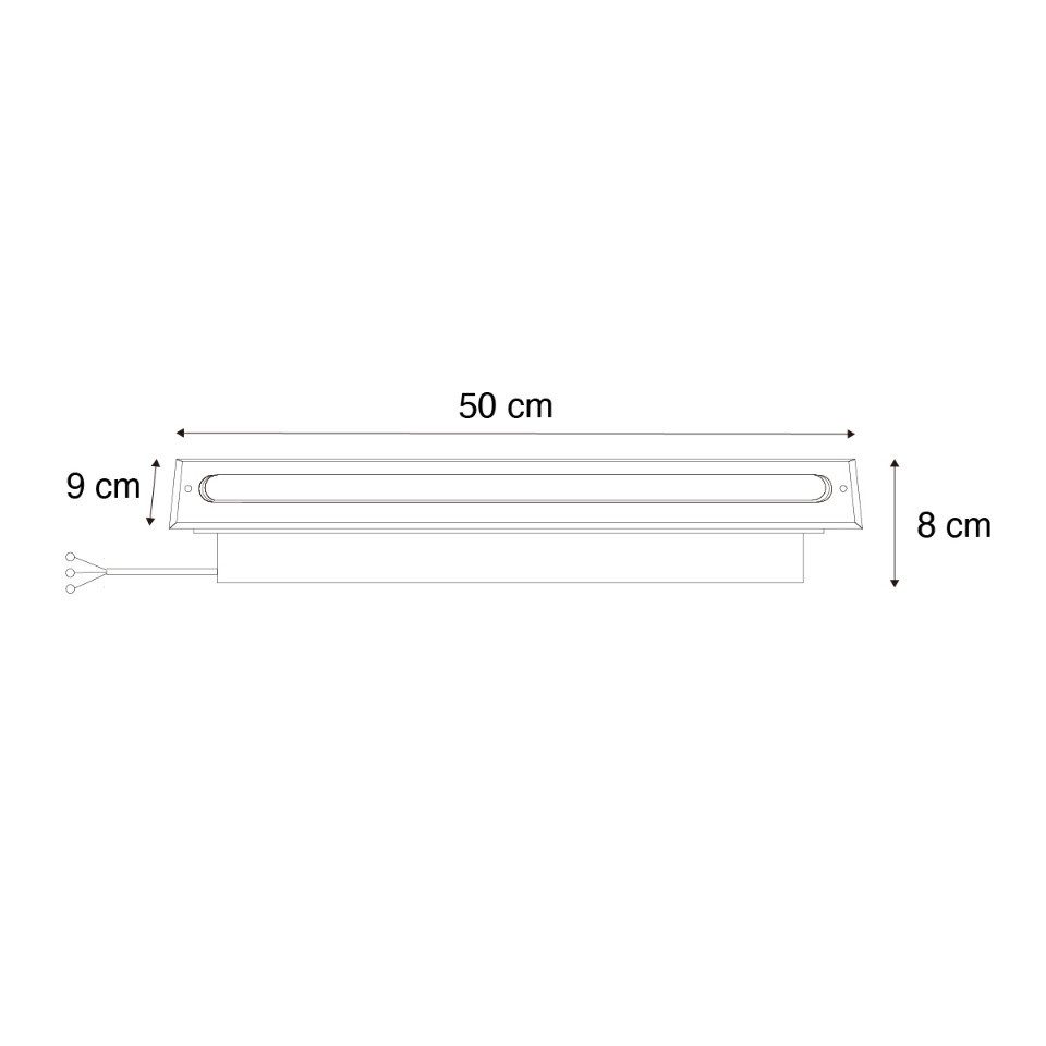 Qazqa LED Einbaustrahler 106891, LED fest integriert, Extra-Warmweiß, QAZQA Außen Einbau­leuchte, integrated, Stahl, Aluminium, Modern