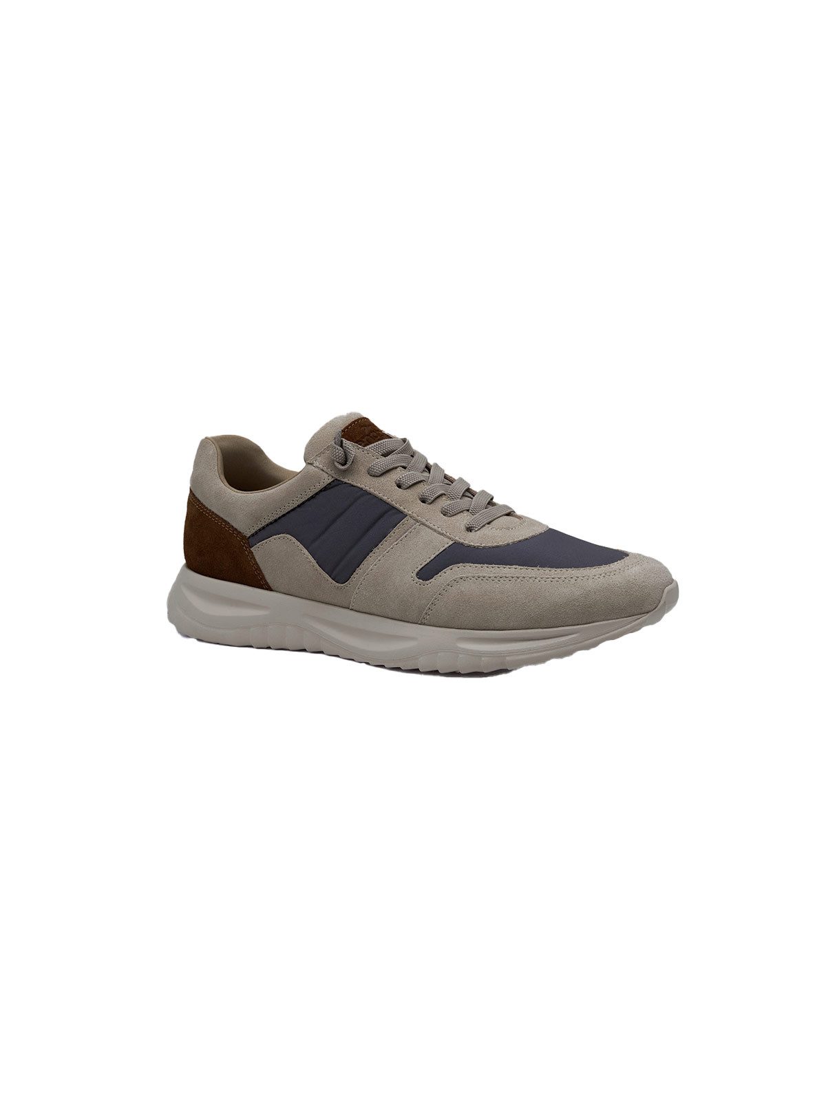 Engbers Herren Sneaker aus Materialmix, Sand Sneaker