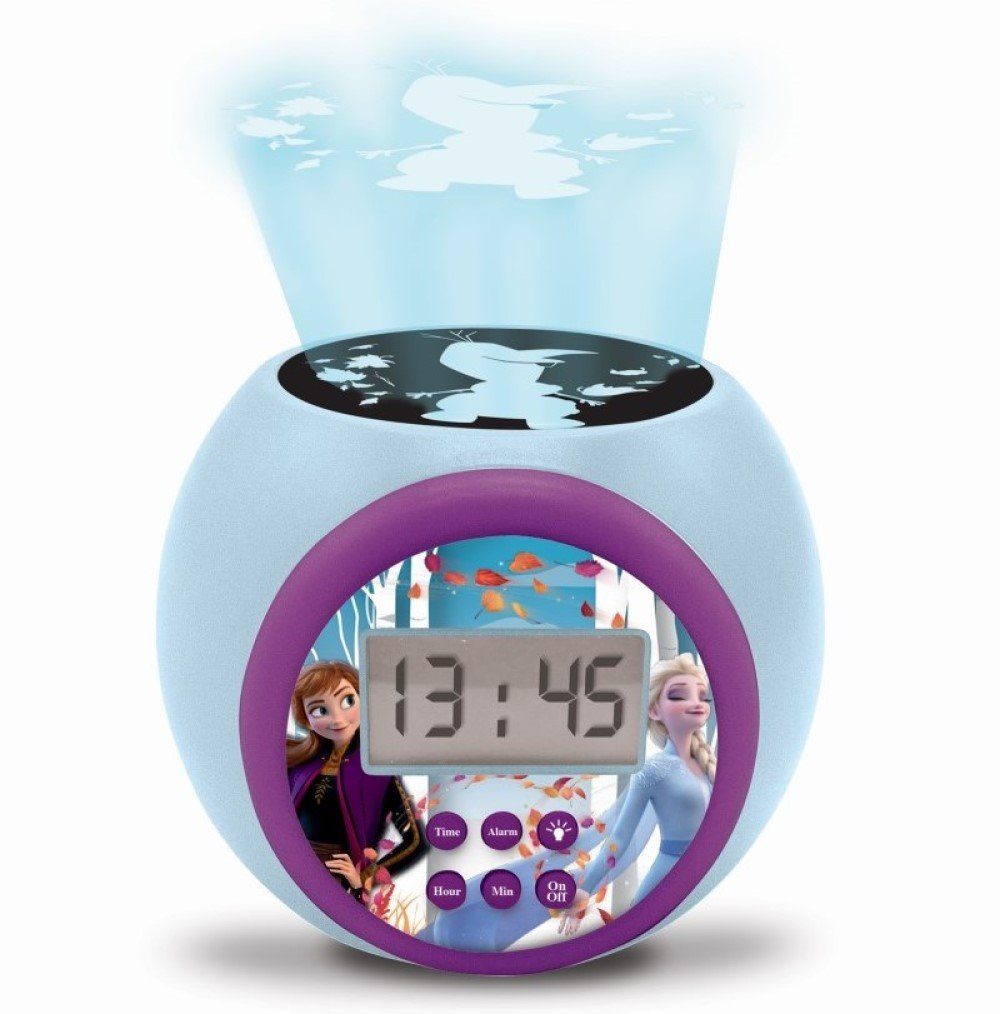 Lexibook® Kinderwecker Disney Frozen Projektions Wecker LED Farbwechsel Timerfunktion Elsa